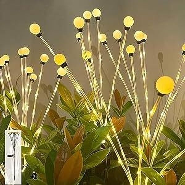 homehop Solar Light Outdoor Firefly Swaying Waterproof 56LED,Crystal Ball Lamp Wireless for Garden, Lawn,Home Decor,Pathway, Patio Ground and Balcony Decoration Post Light Outdoor Lamp-picture-33