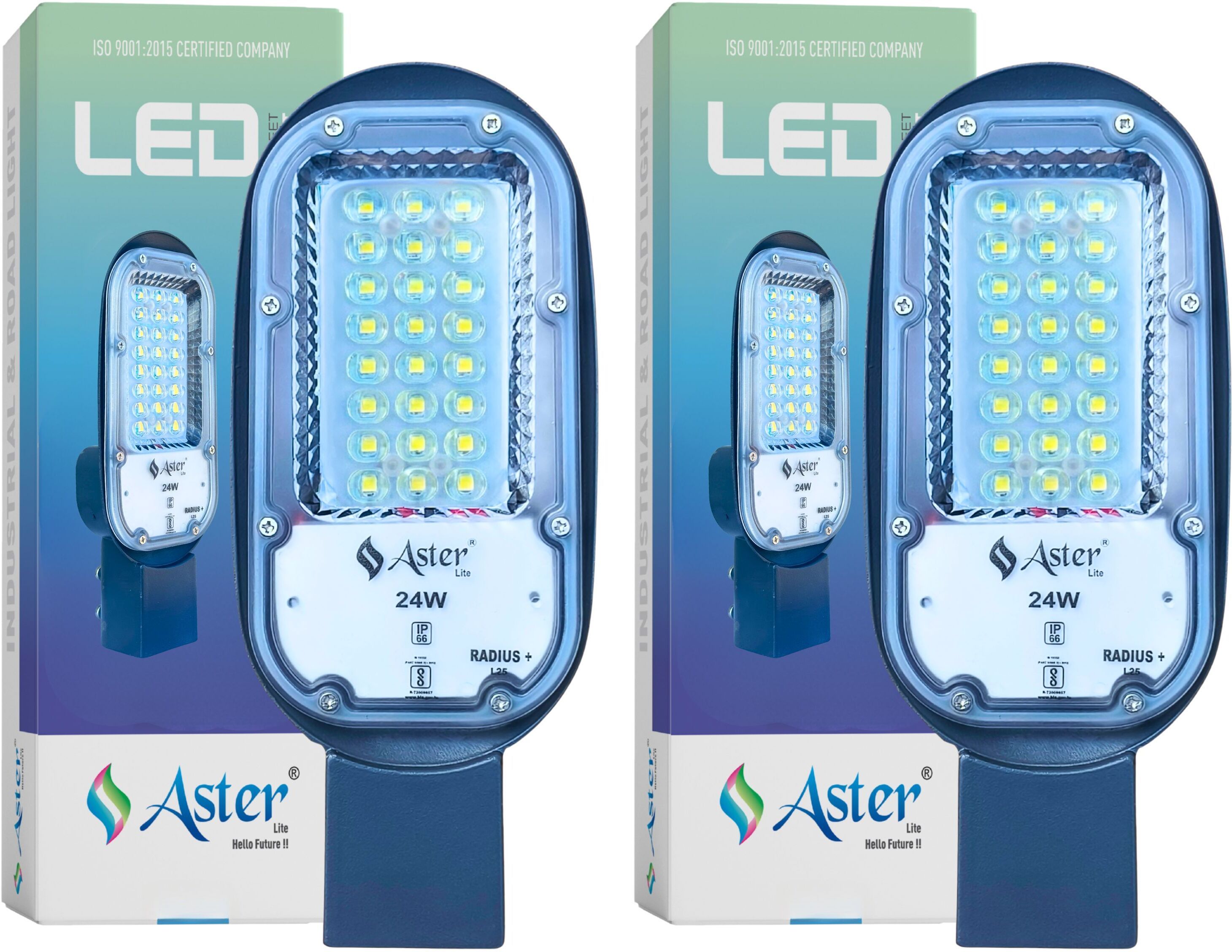 Radius+ 24W LED Street Light IP66 Waterproof (Pack of 2) Street Light Outdoor Lamp-image-48