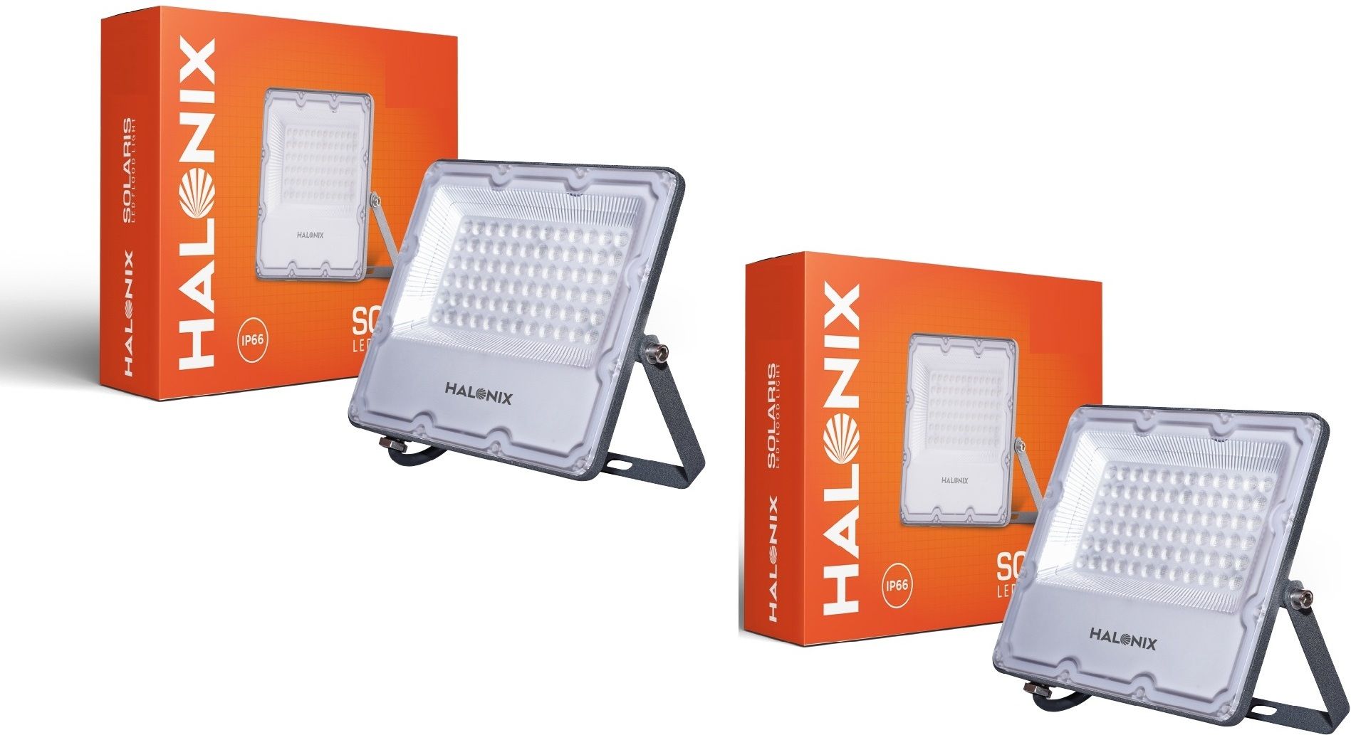 Solaris 100W Waterproof Outdoor Flood light Cool White Pack 2 Flood Light Outdoor Lamp-image-0