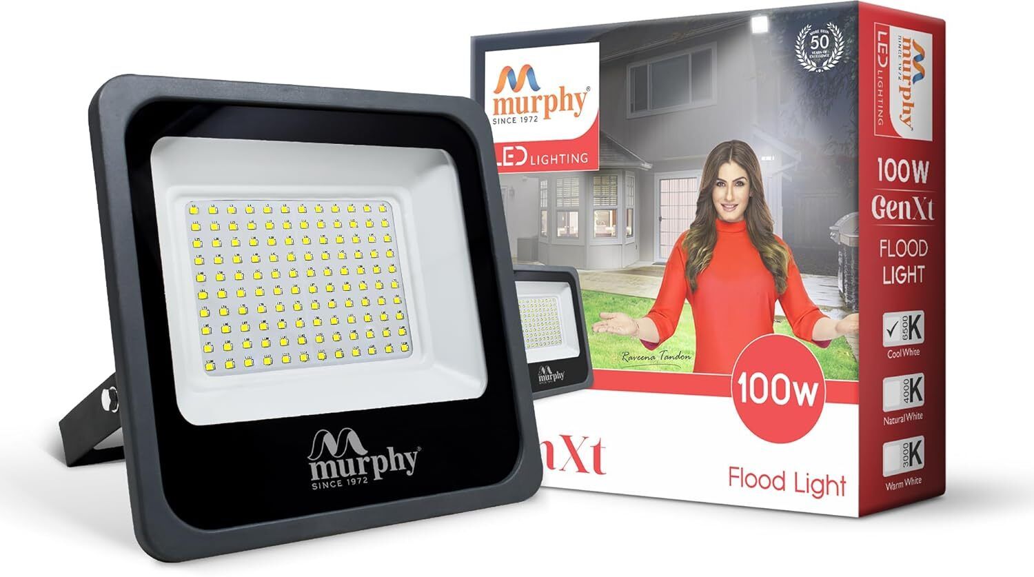 Genxt LED 100W LED Flood Light, IP65 Rated Pack of 1 (Cool White, BIS Approved) Flood Light Outdoor Lamp-image-45