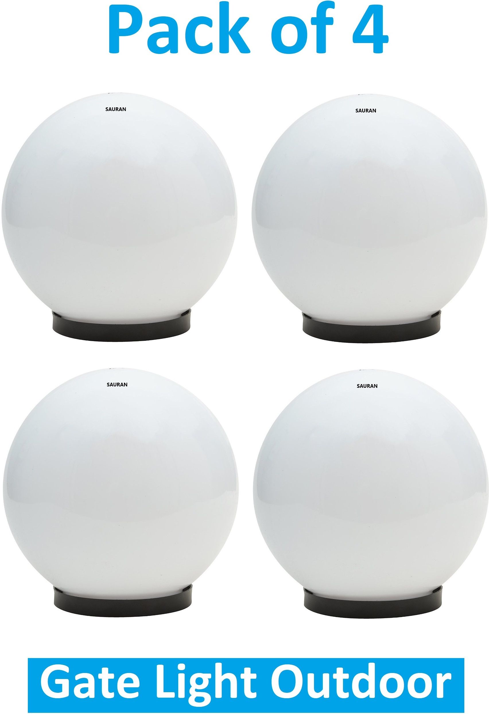 sauran Pack of 4 Polycarbonate Outdoor Main Gate Light DL06 OMG18.3 Gate Light Outdoor Lamp-picture-31