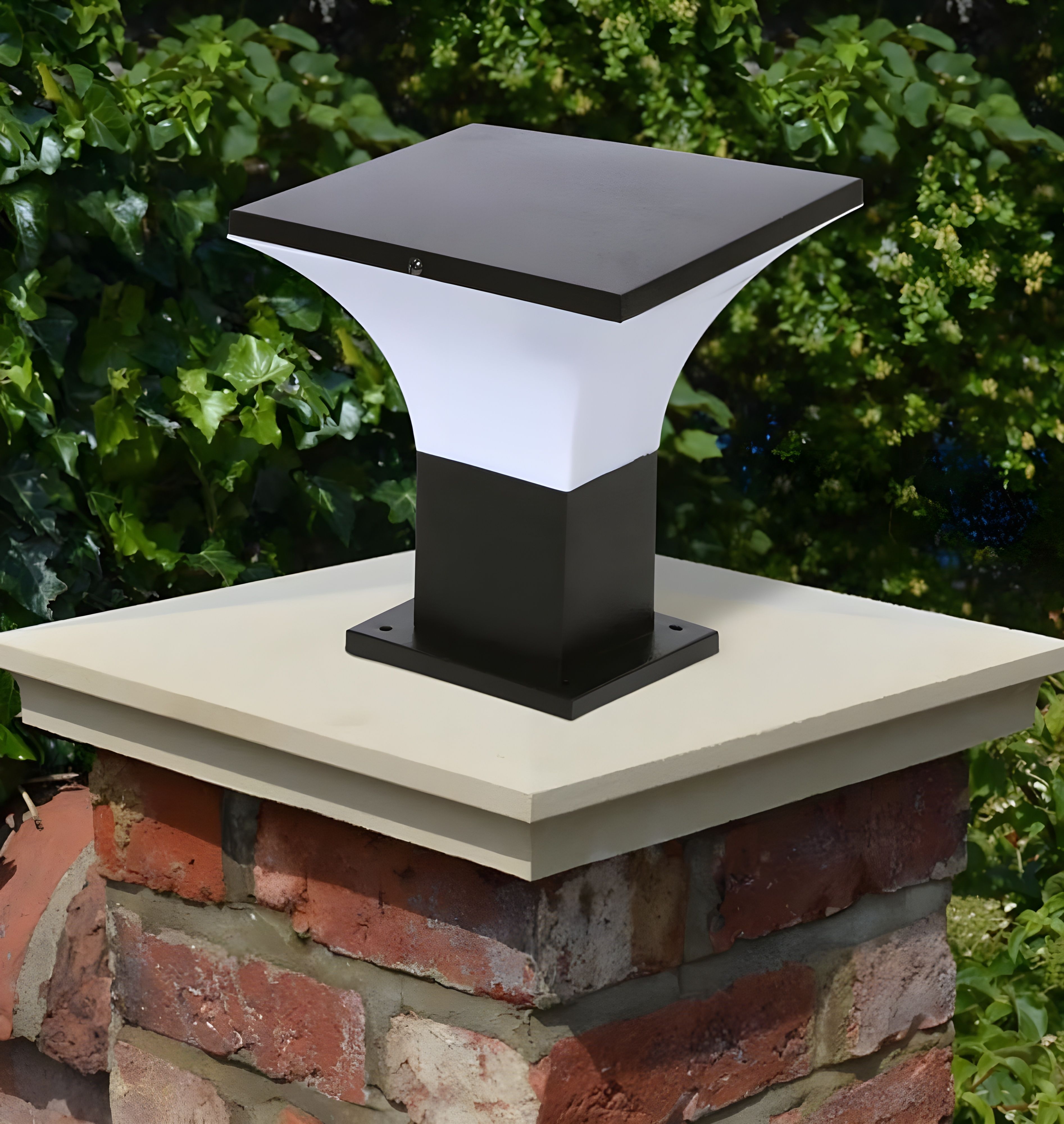 Black Outdoor Waterproof Phantom Gate Light Energy Efficient Decorative Exterior Fixture for Entry Gates, Garden Pillars, Porch, Boundaries, Driveway (without Bulb, 1, Pack) Gate Light Outdoor Lamp-image-36
