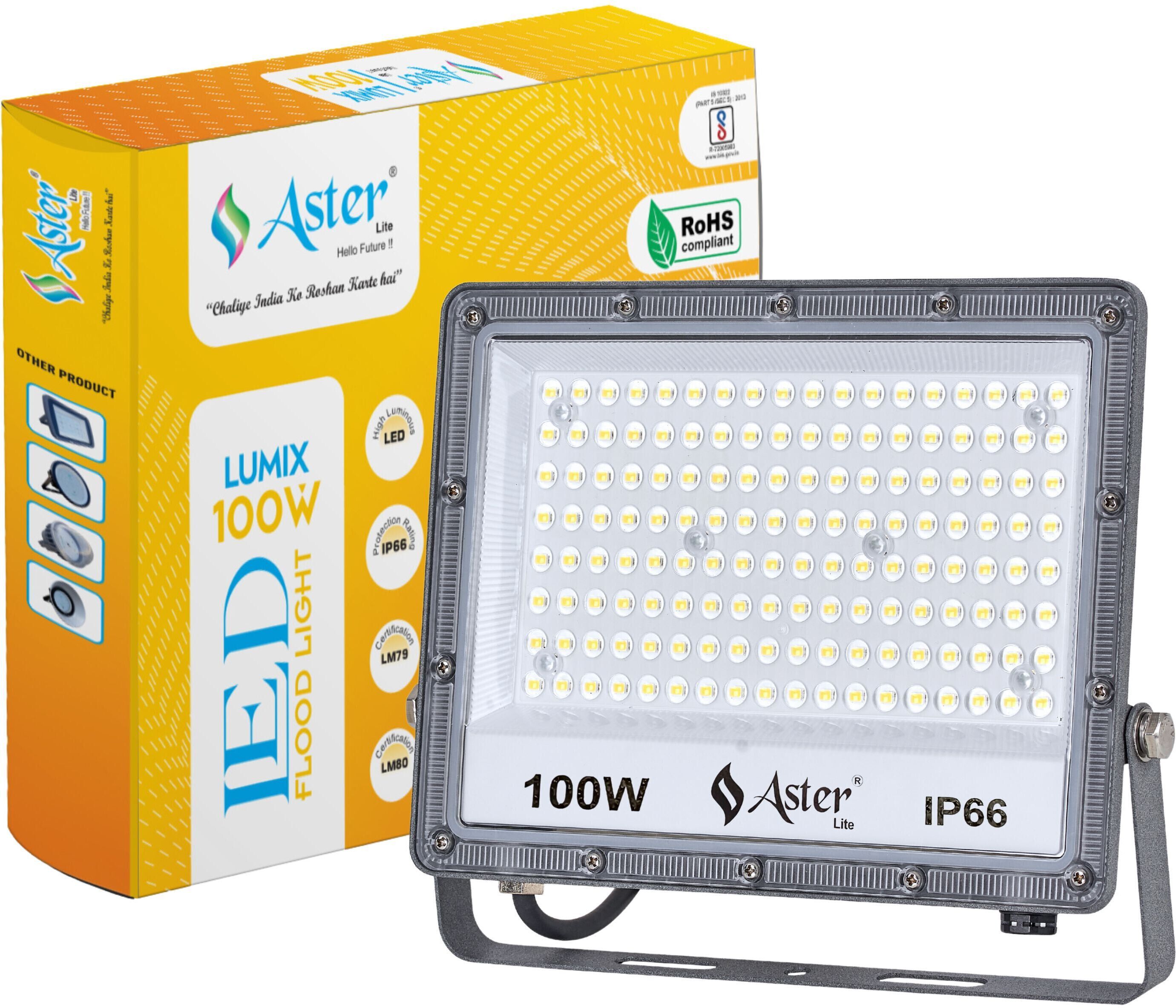 Lumix 100W LED Flood Light IP66 Waterproof 6500K Cool White Flood Light Outdoor Lamp