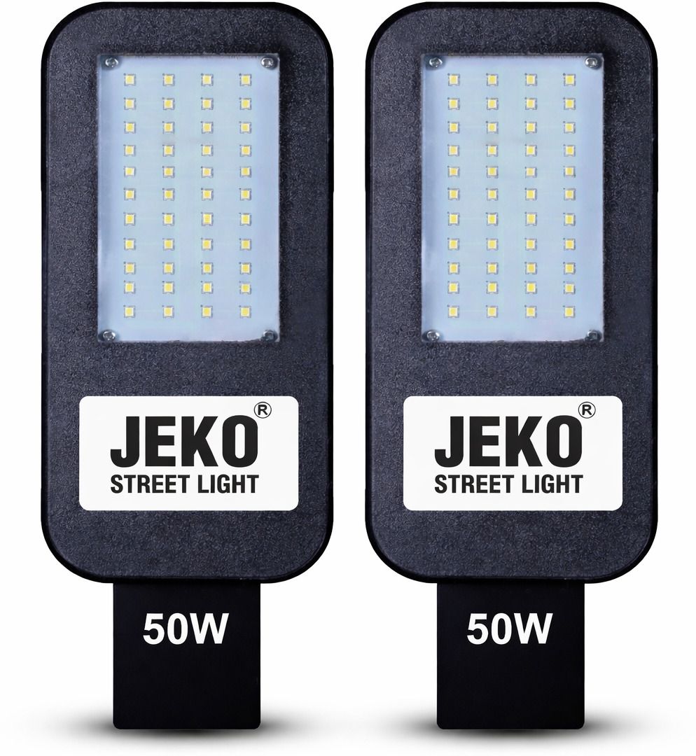 durable 50w bis certified led street light - waterproof outdoor corded lamp for streets & parking lots pack of 2 street light outdoor lamp