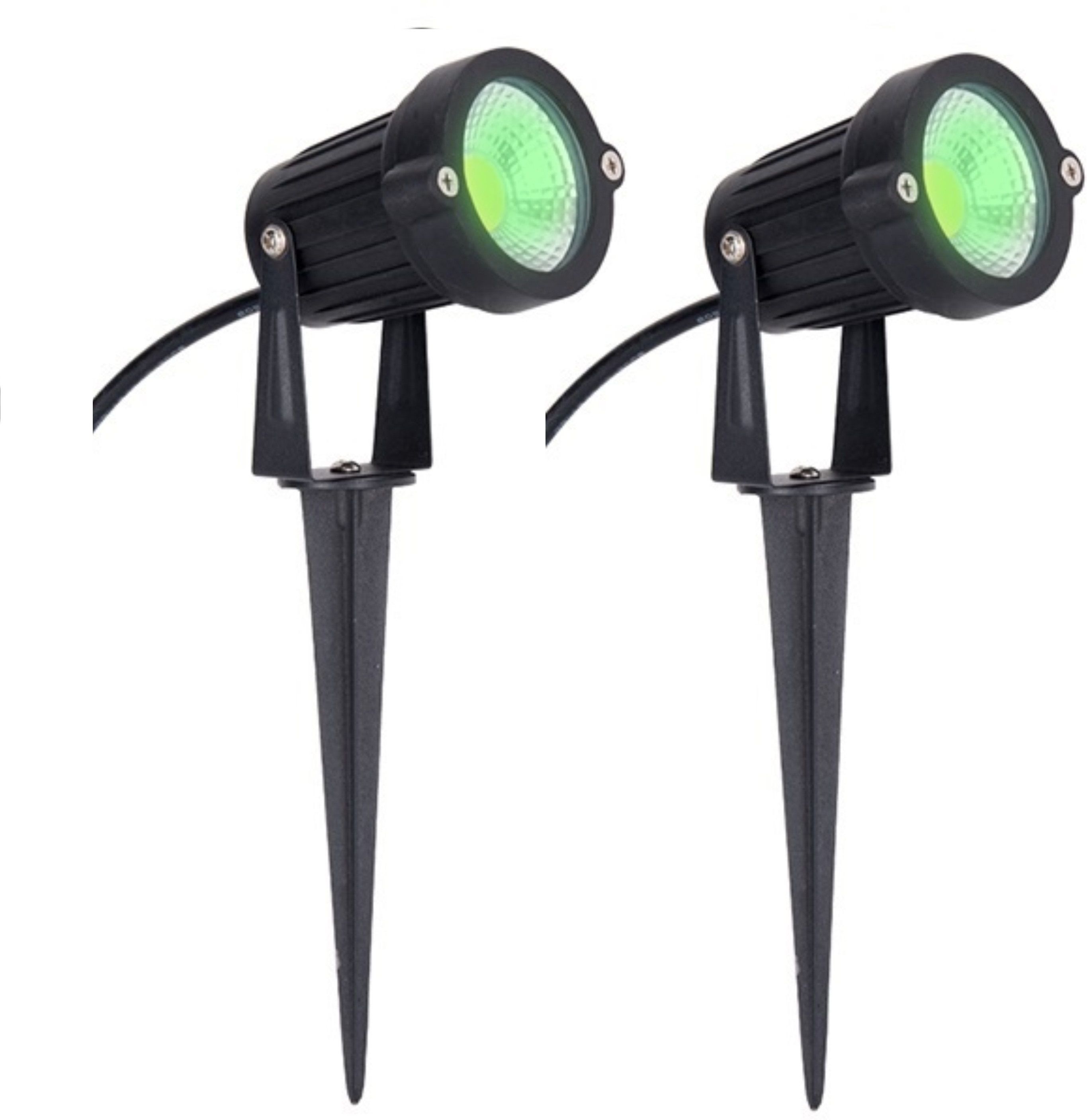 hybrix LED Spike Light, Spot Light, Focus Light for Home Garden, (5 Watt), Bridge Lux Optical COB LED, Green Light, Elegant Fiber Body, IP67 Waterproof for Indoor/Outdoor Use, Green Color Light (PACK OF 2) Post Light Outdoor Lamp-picture-28