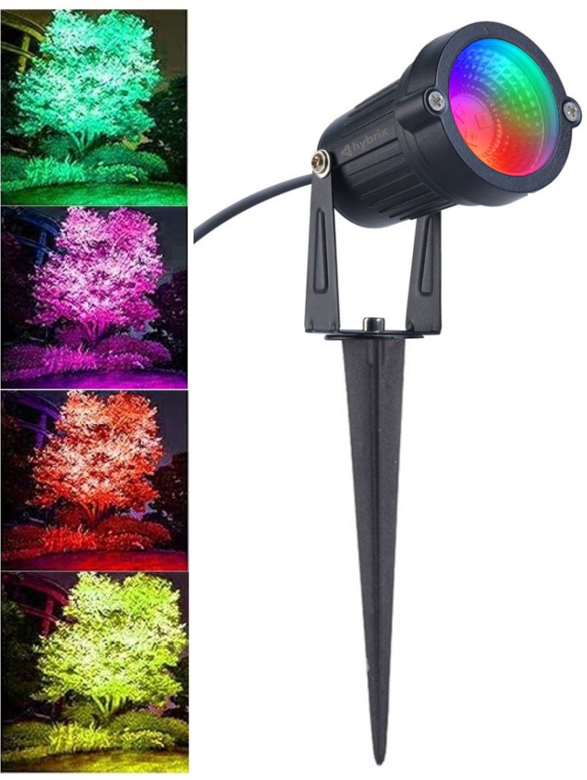 LED Spike Garden Light, Spot Light, Focus Light for Home/Garden, (5 Watt), Optical COB LED, 7+ Multicolor Light, Elegant Fiber Body, IP67 Waterproof for Indoor/Outdoor Use (PACK OF 1) Post Light Outdoor Lamp-image-43