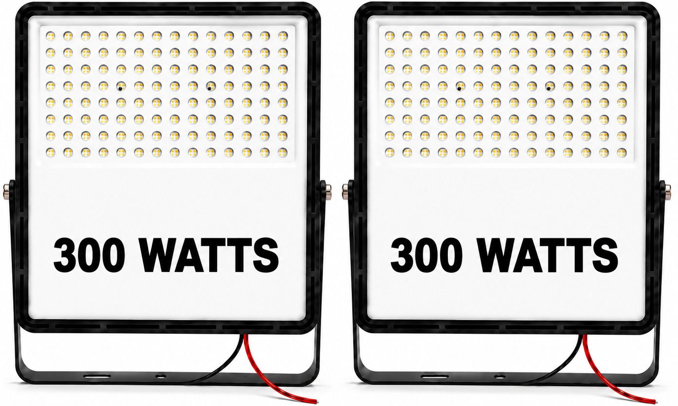 mg gold 300W LED Flood Light Pack of 2 | Waterproof Outdoor LED Flood Light | High Brightness White LED Light for Garden, Parking, Warehouse, Factory, Farmhouse & Security Lighting Flood Light Outdoor Lamp-picture-17