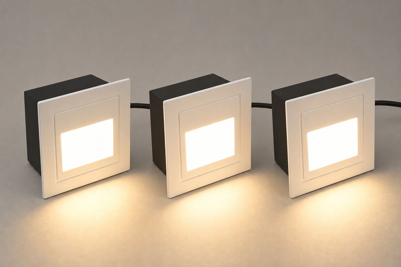 LED (3 Watt) Indoor/Outdoor Step Light, Foot light, Staircase Light, IP65 Waterproof Recessed Type Wall Stair Light, Garden Light, Warm White Light Color (Pack Of 3) Flood Light Outdoor Lamp-image-44