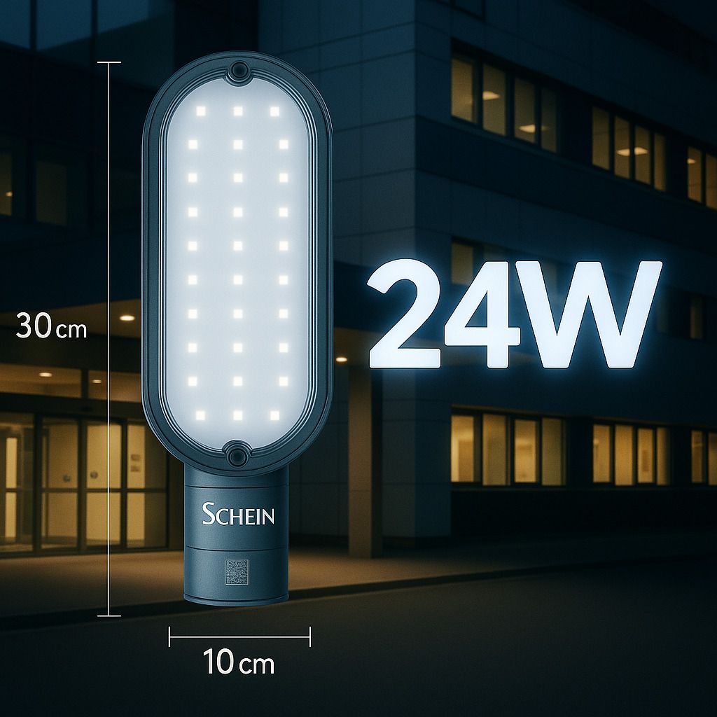 schein 24W LED Street Light | Plug and Play Operation | Without Sensor | Bright White Energy Saving Lamp | Long Life, Low Power Consumption | Durable Polycarbonate Body | BIS Certified, ISO Approved | IP66 Waterproof Outdoor Light | Ideal for Roads, Farms & Residential Areas | Pack of 1 Street Light Outdoor Lamp-picture-11