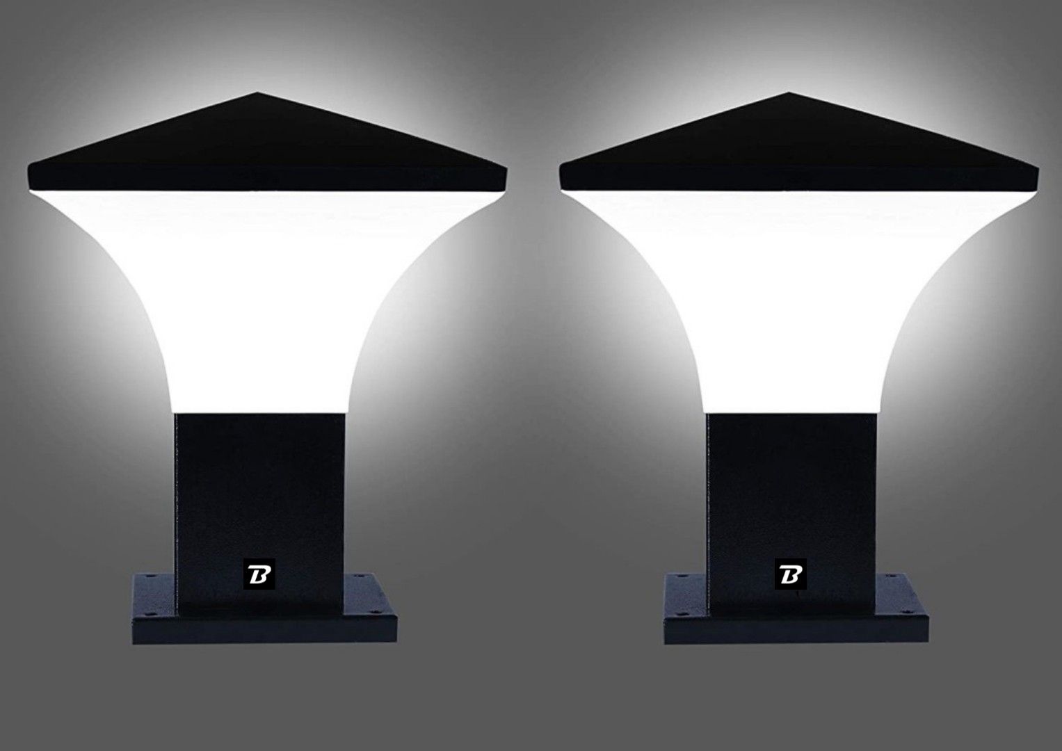 Fantum Metal and PVC Classy Gate Light Outdoor Light Pillar Light Garden Light Gate Light Outdoor Lamp