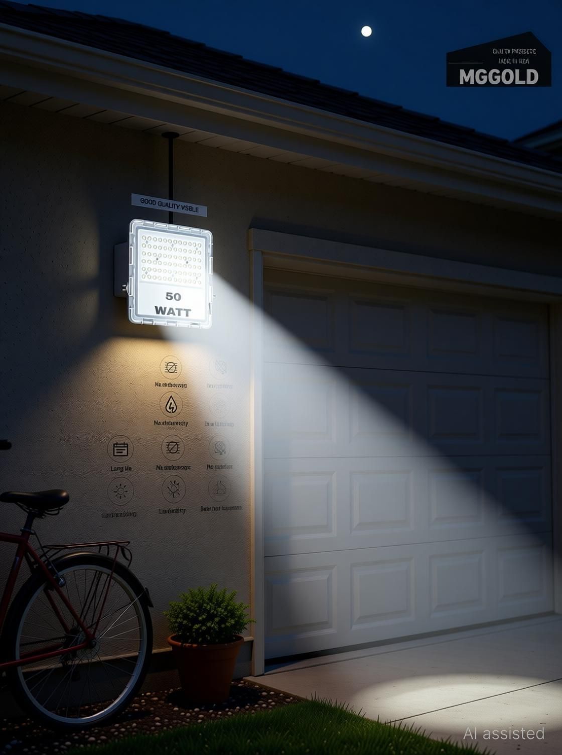 ® 50 Watt Ultra Thin Slim Lans Ip66 LED Flood Outdoor Light Cool White Waterproof-(Pack of 1) Flood Light Outdoor Lamp-image-8