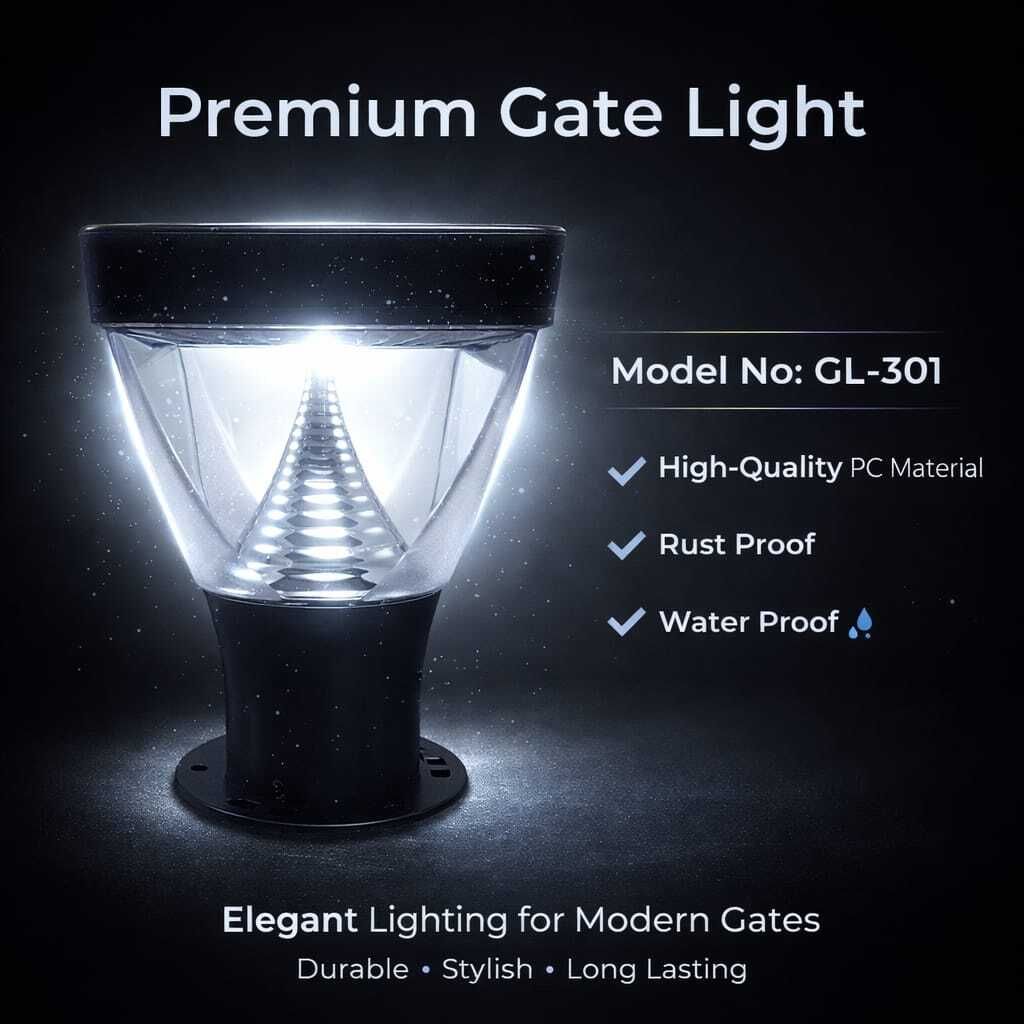 GL-301 (Cool White) Gate Light Outdoor Lamp-image-27