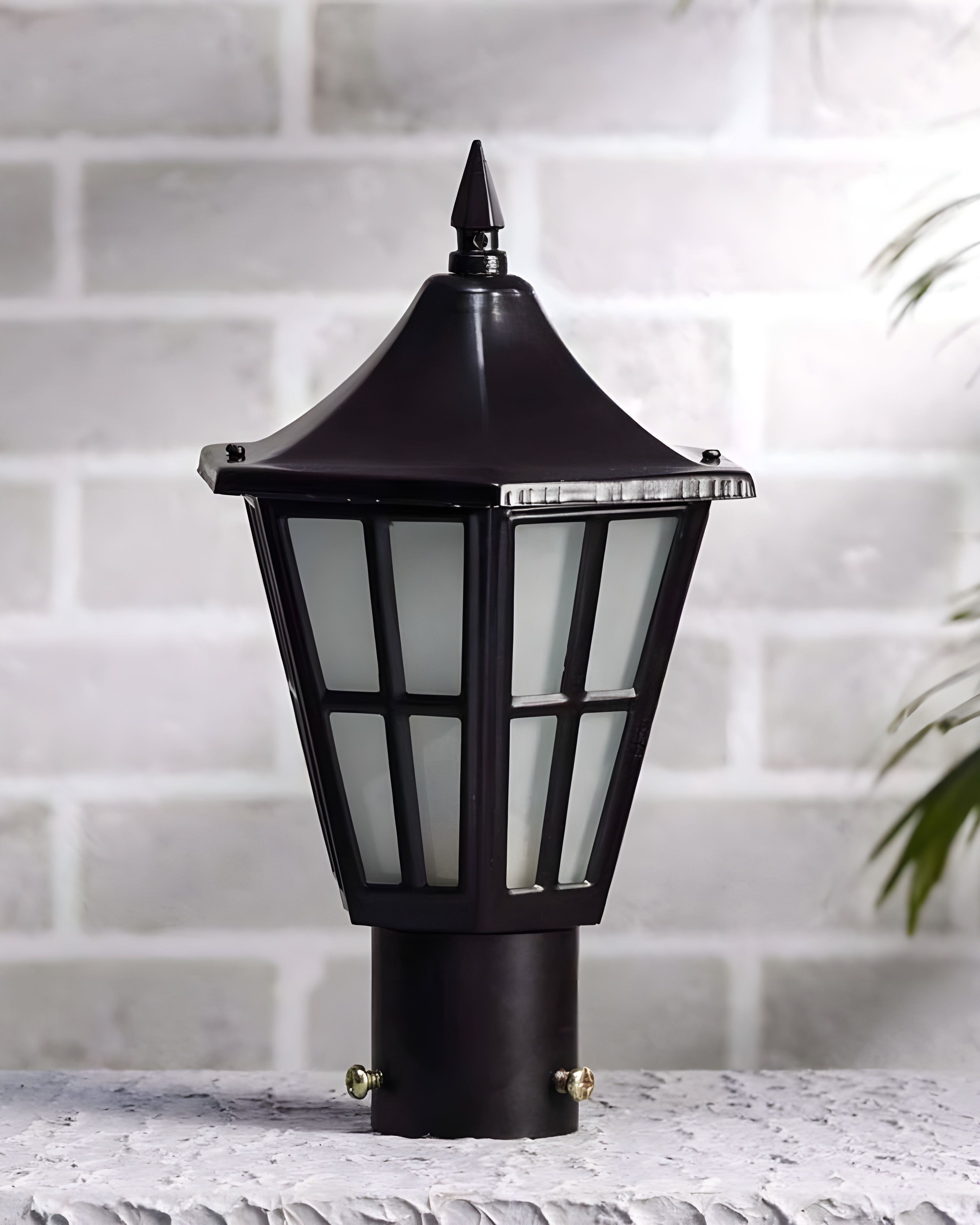 Outdoor Gate Light, Black Metal Hurricane Design, Waterproof, Energy Efficient, Modern Wall Mount Sconce, for Garden Pillars, Entry Gates, Porch, Fence Posts (without Bulb, 1, Pack) Gate Light Outdoor Lamp-image-43