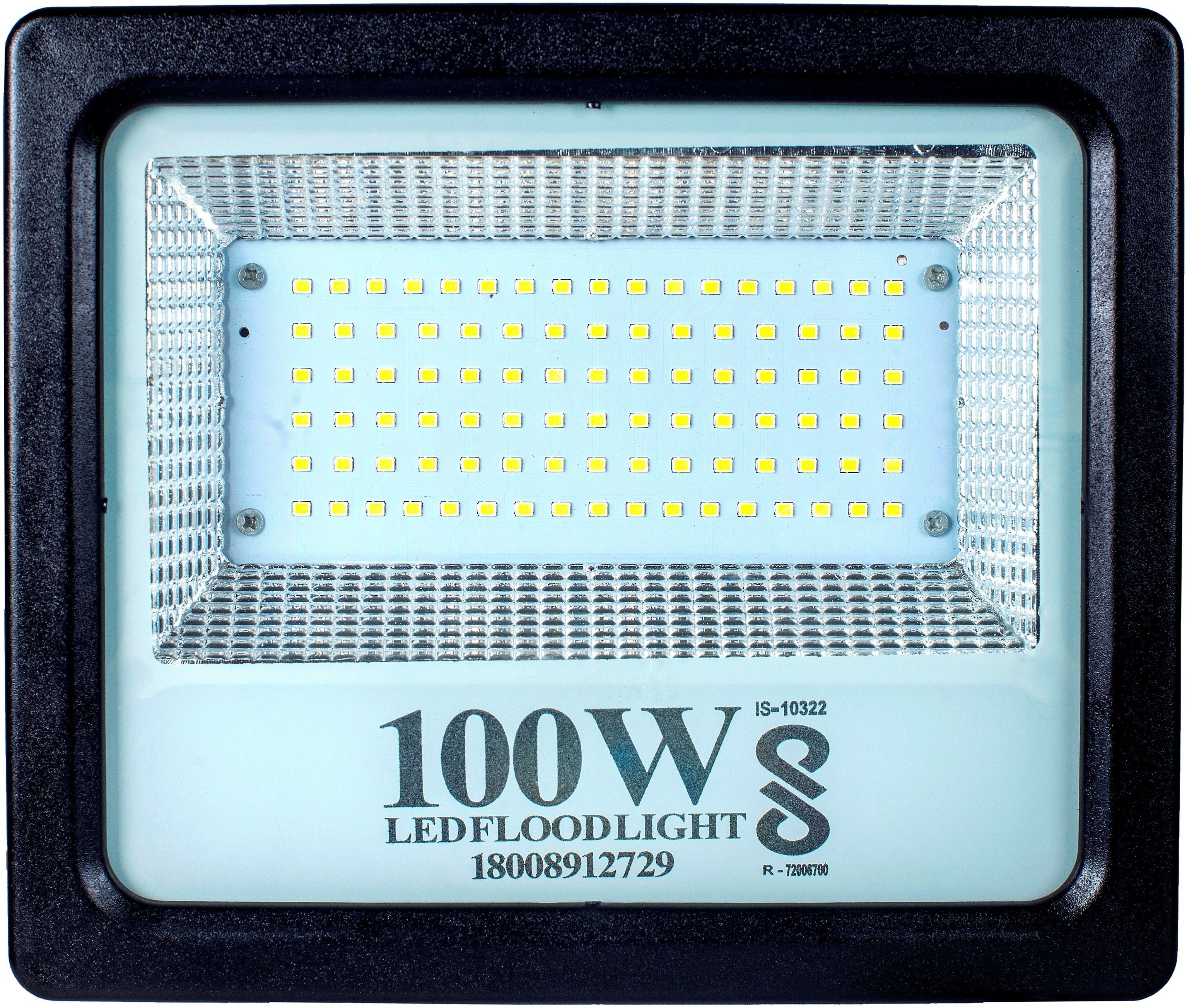 pe 100W BIS Approved PC Body LED Flood Halogen Light With 2 Year Warranty - Pack of 1 Flood Light Outdoor Lamp-picture-6