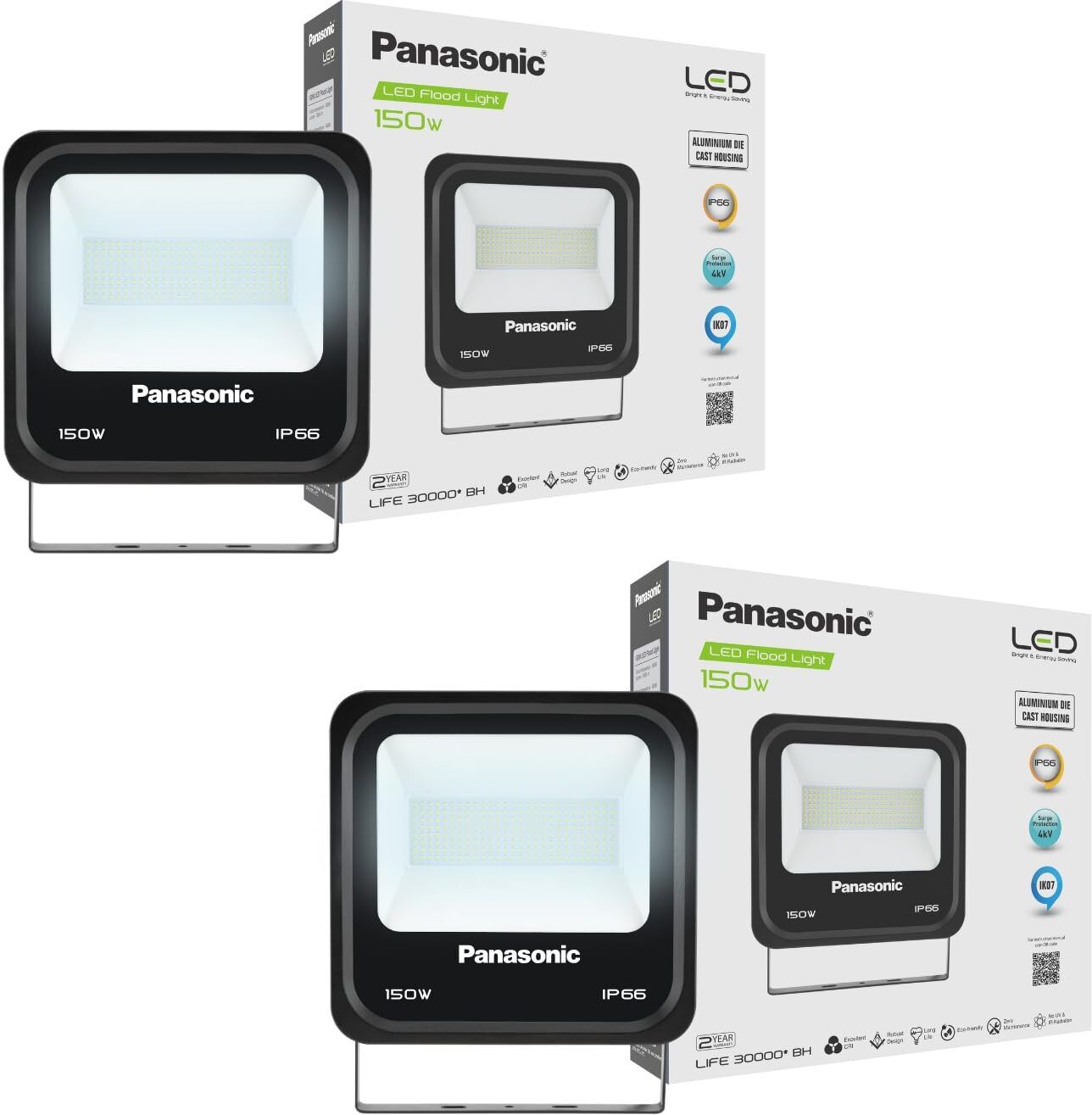 panasonic 150 Watt Outdoor Waterproof Flood Light, Cool White PFLM24FG7 Pack 2 Flood Light Outdoor Lamp-picture-27