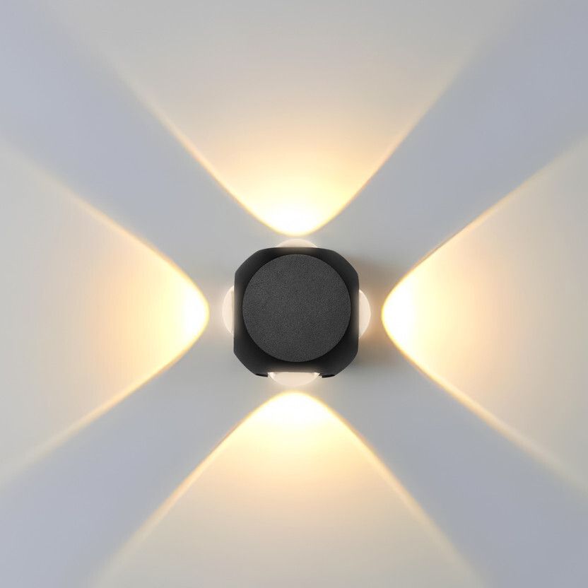 Outdoor UP Down Wall LED | 4 ways Splitter |Outdoor Lamp Four Way Wall 12 Wt Led Warm White Gate Light Outdoor Lamp-image-32