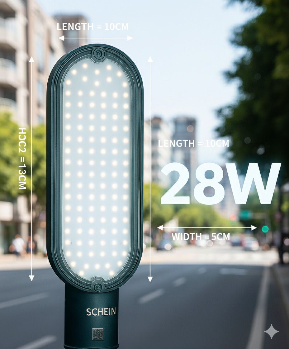 schein 28W LED Street Light for Outdoor Use – Waterproof, Dust-Resistant, High-Brightness 6500K Light, Polycarbonate Body, Energy-Saving, Long-Life LED for Homes, Gardens, Roads & Farms | Pack of 1 Street Light Outdoor Lamp-picture-49