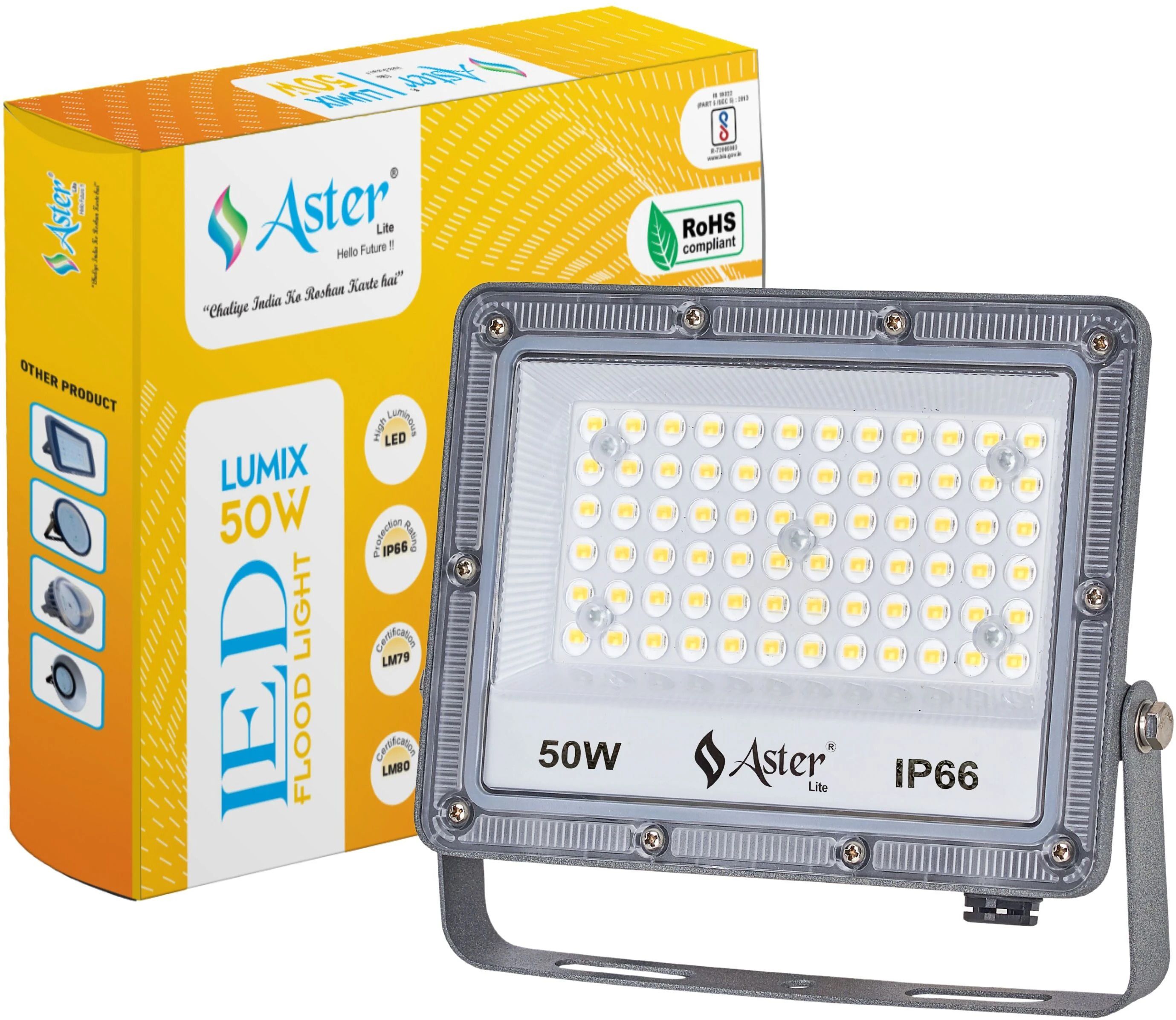Lumix 50W LED Flood Light IP66 Waterproof 6500K Cool White Flood Light Outdoor Lamp
