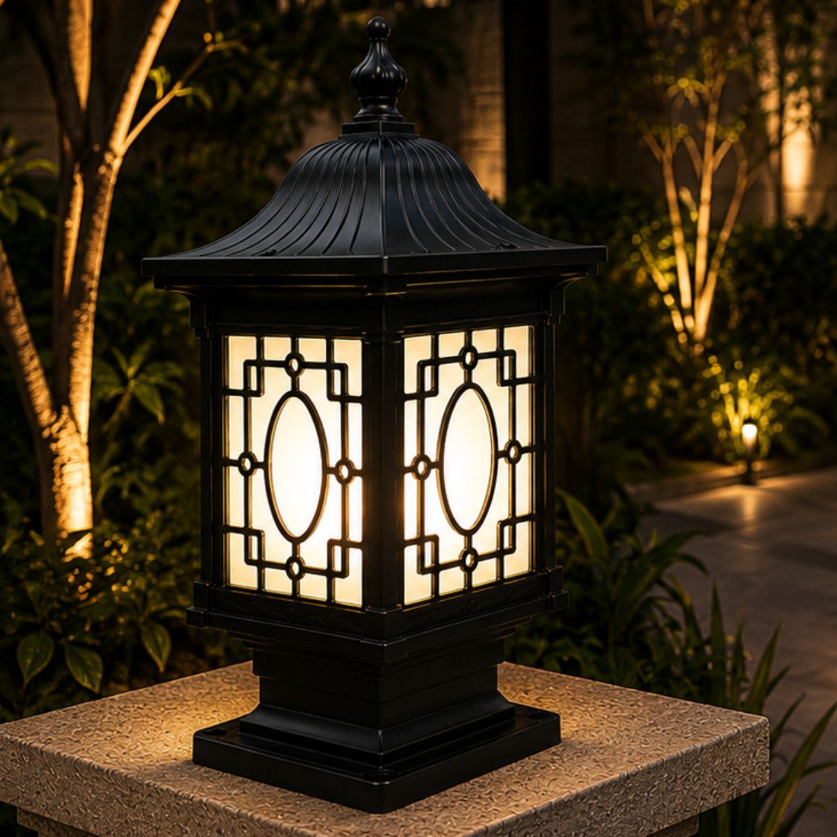 1 P 1260 GATE LIGHT Post Light Outdoor Lamp-image-10
