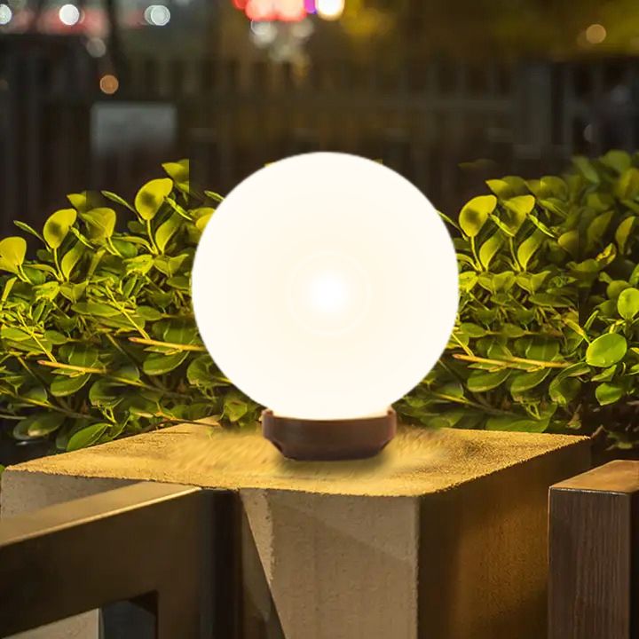 kin- doom milky g/l, pack of 1 gate light outdoor lamp