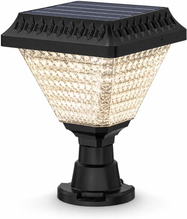 10W Solar LED Main Gate Light for Home Outdoor Garden Waterproof Pillar Wall Decoration Multicolor Lamp with Remote Control Gate Light Outdoor Lamp-image-2