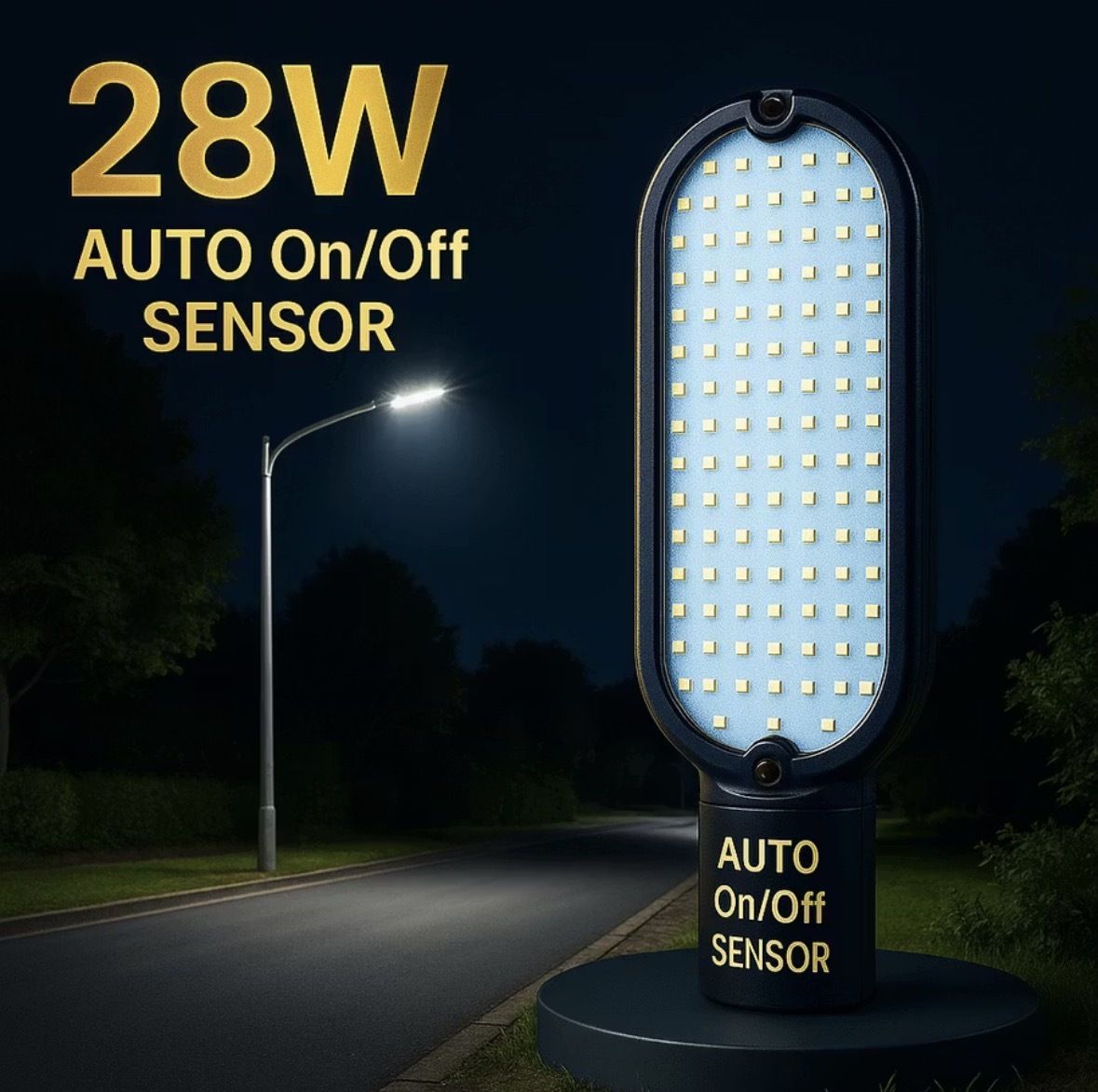 28W LED Street Light with Motion SensorEnergy-Efficient Lamp for Street, Garden, Parking (Pack of 1) Street Light Outdoor Lamp Street Light Outdoor Lamp Street Light Outdoor Lamp-image-37