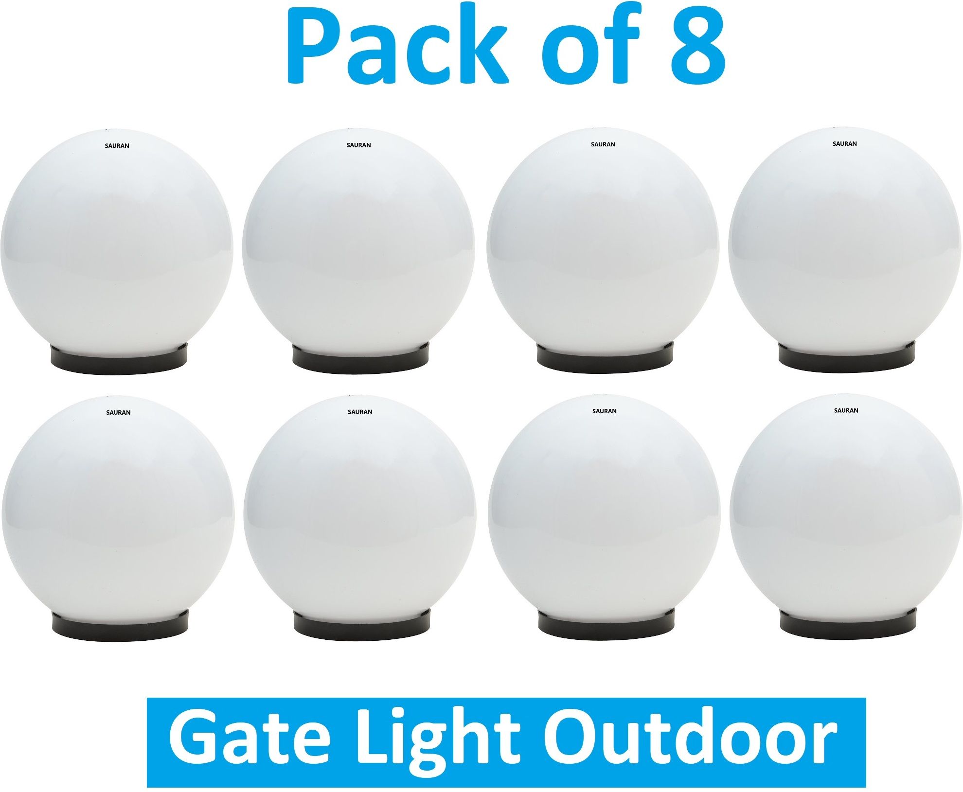 sauran Pack of 8 Polycarbonate Outdoor Main Gate Light DL06 OMG21.4 Gate Light Outdoor Lamp-picture-33