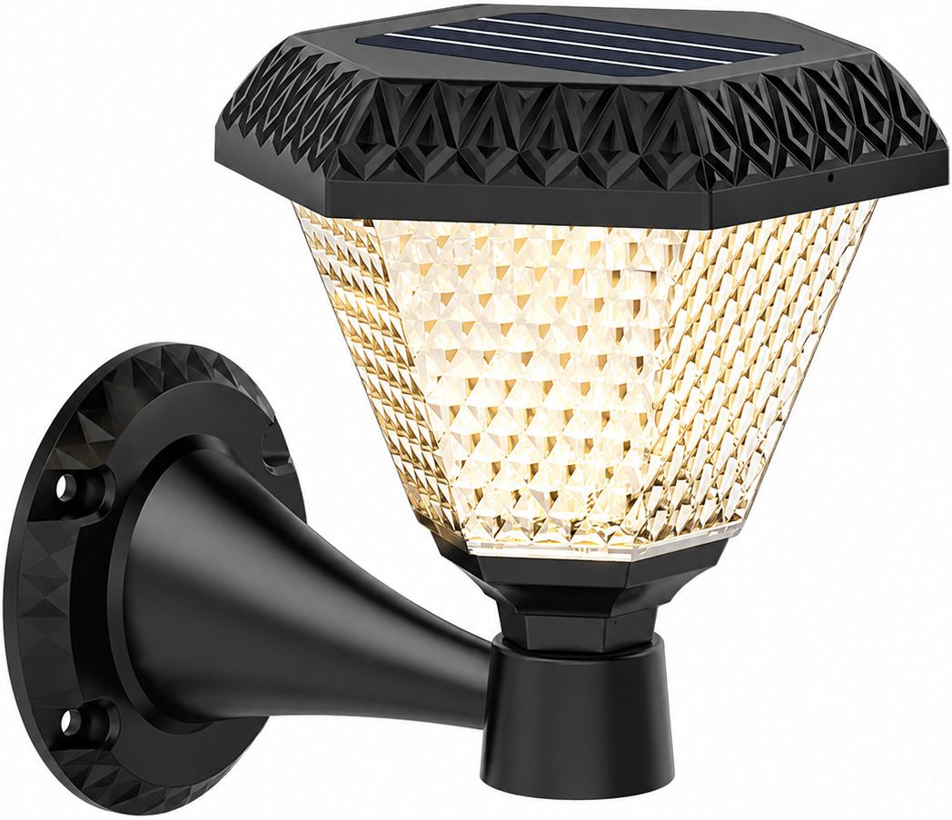Solar Gate Pillar Light Outdoor Waterproof LED Wall Lamp for Home Entrance, Garden & Fence | Automatic Dusk to Dawn | IP65 | Hexagon Design Gate Light Outdoor Lamp-image-32