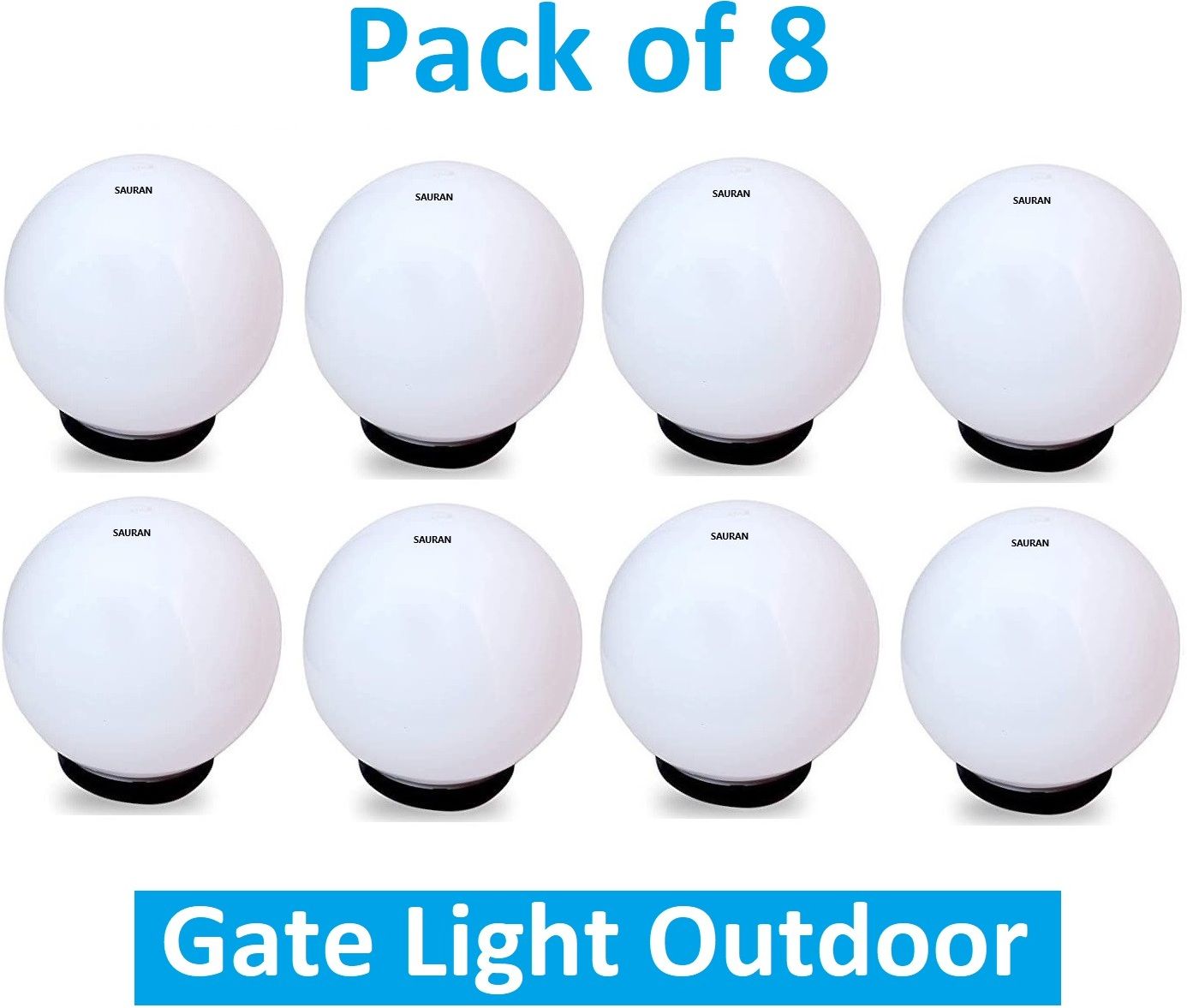 sauran Pack of 8 Polycarbonate Outdoor Main Gate Light DL06 OMG12.4 Gate Light Outdoor Lamp-picture-24