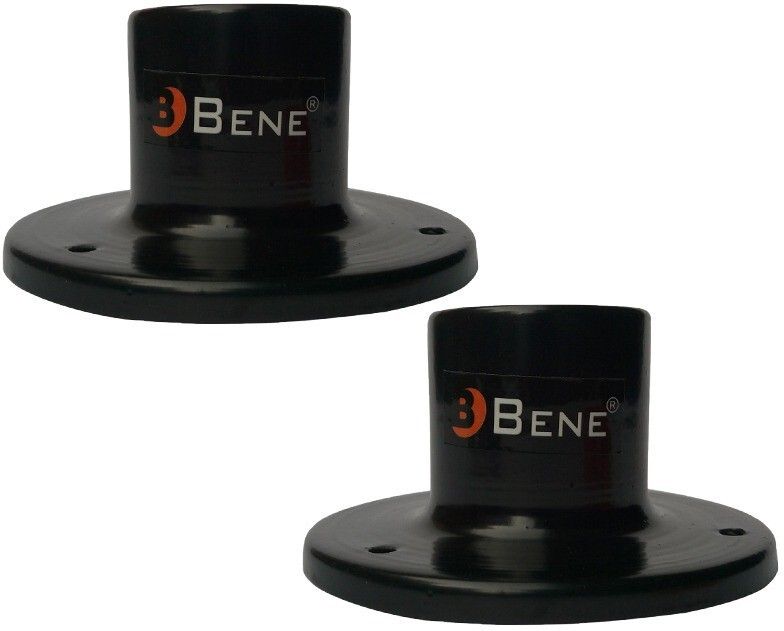 Base Stand Round MS Black 11 cm, Pack of 2 Pc Gate Light Outdoor Lamp-image-46