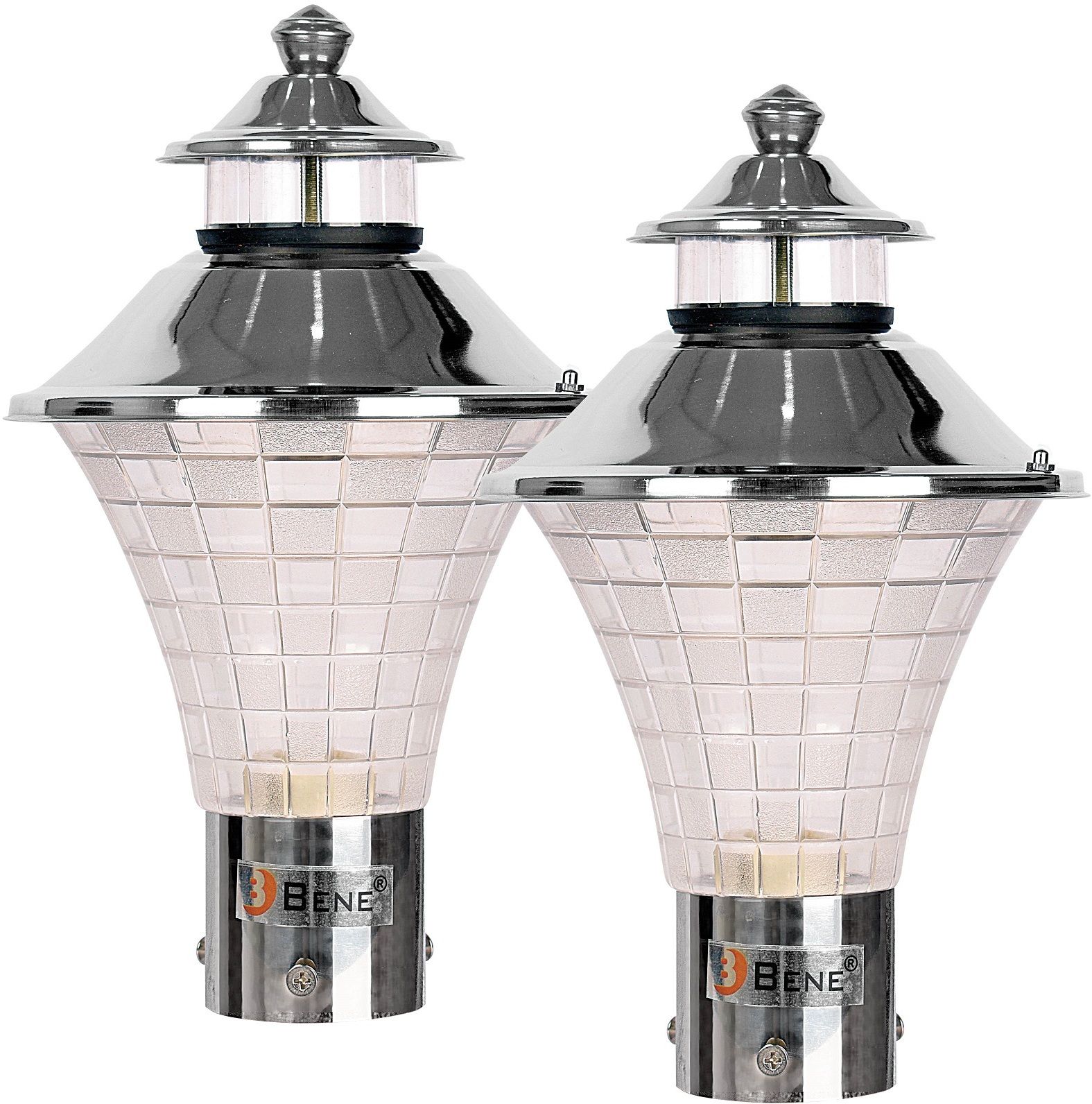 bene Outdoor Lamp Geruit (Steel, 18 Cms, Pack of 2 Pcs) Gate Light Outdoor Lamp-picture-14