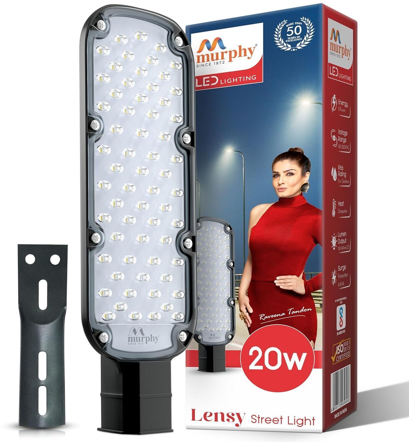 Lensy 20 Watt IP-68 Bis Approved Waterproof Outdoor Cool White Street Light Outdoor Lamp-image-42
