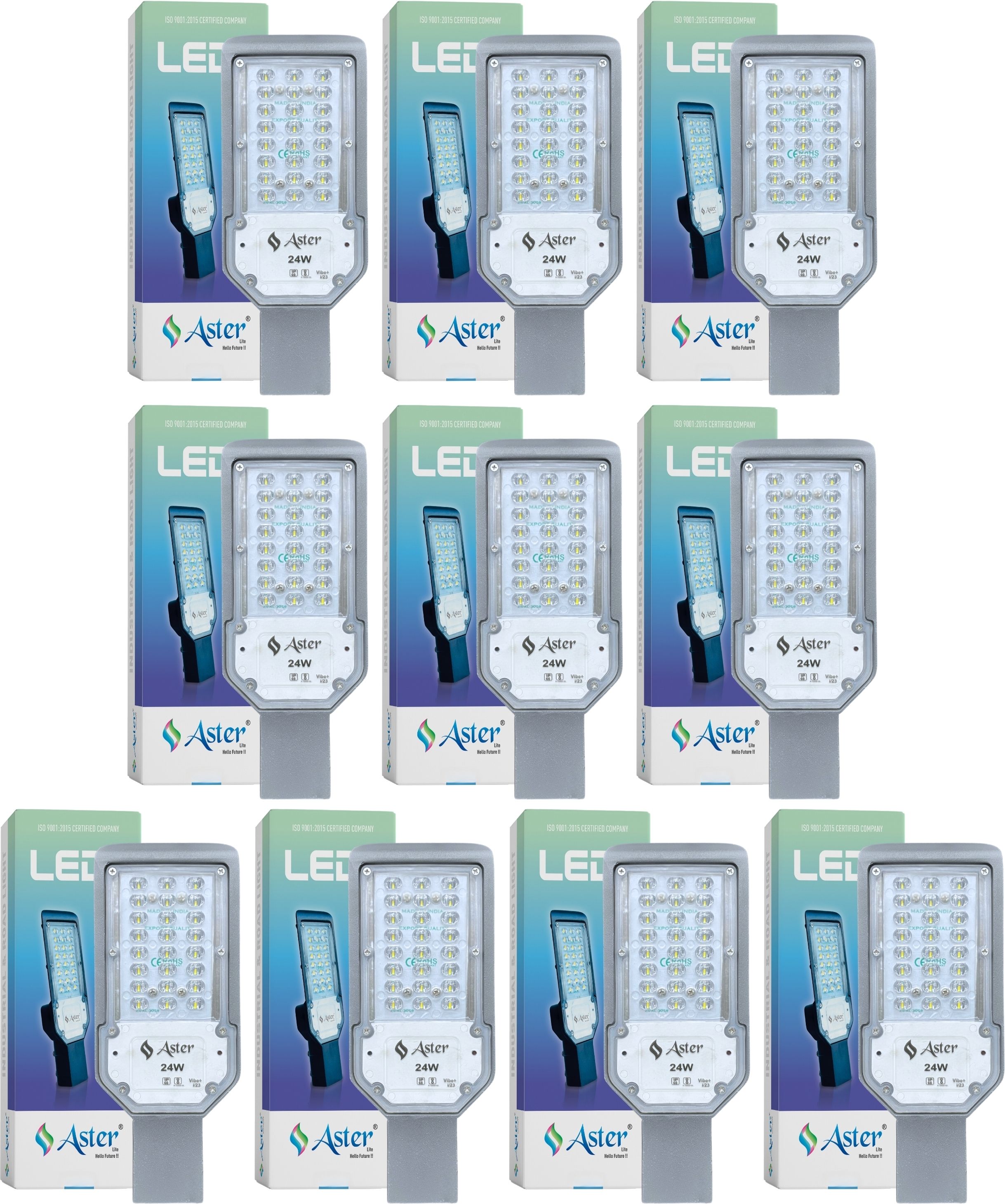 Vibe+ 36W LED Street Light IP66 Waterproof (Pack of 10) Flood Light Outdoor Lamp-image-48