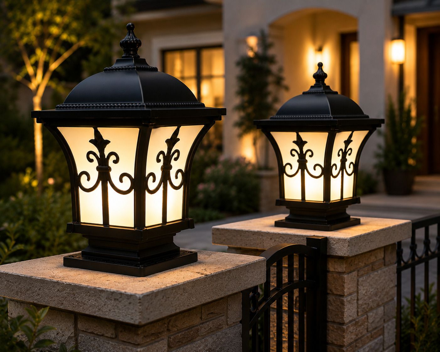 the ujalavista 2 P TRISHOOL GATE LAMP FOR OUTDOOR Post Light Outdoor Lamp-picture-18