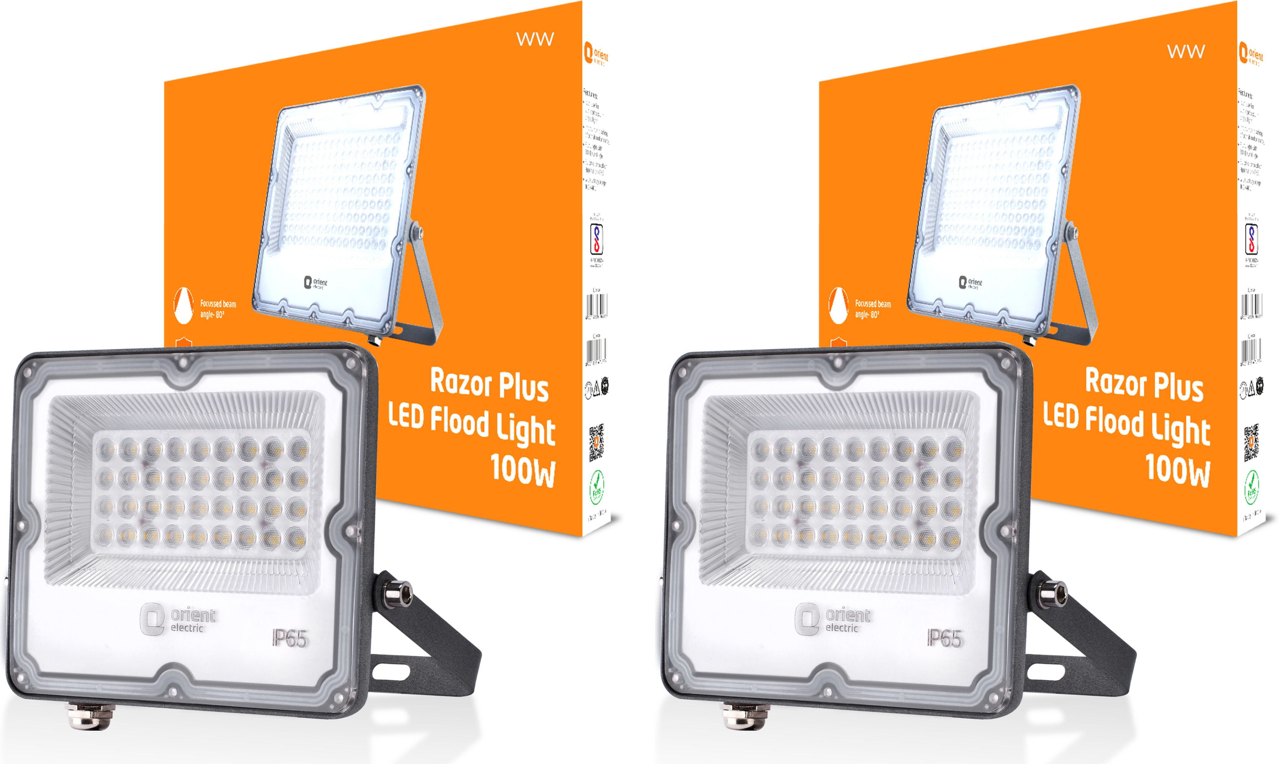 orient electric Razor Plus Flood Light with IP65 LED100WFL-30KIP65D-Pack of 2 Flood Light Outdoor Lamp-picture-20