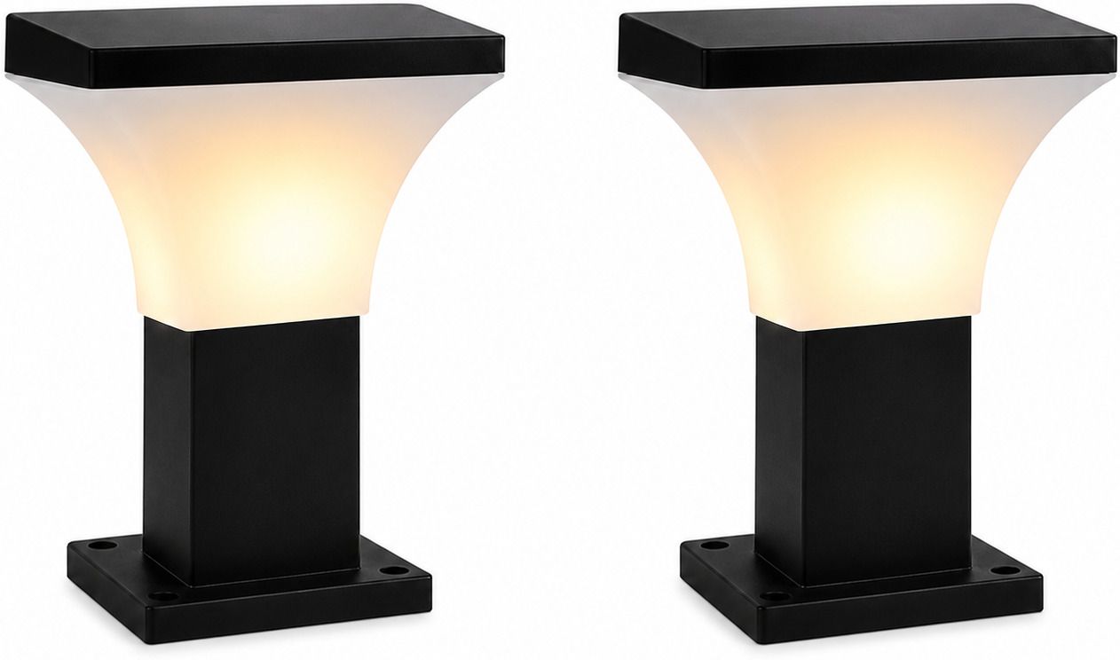denicraas Modern Outdoor Gate Light Set of 2 Waterproof LED Light Gate Light Outdoor Lamp-picture-13