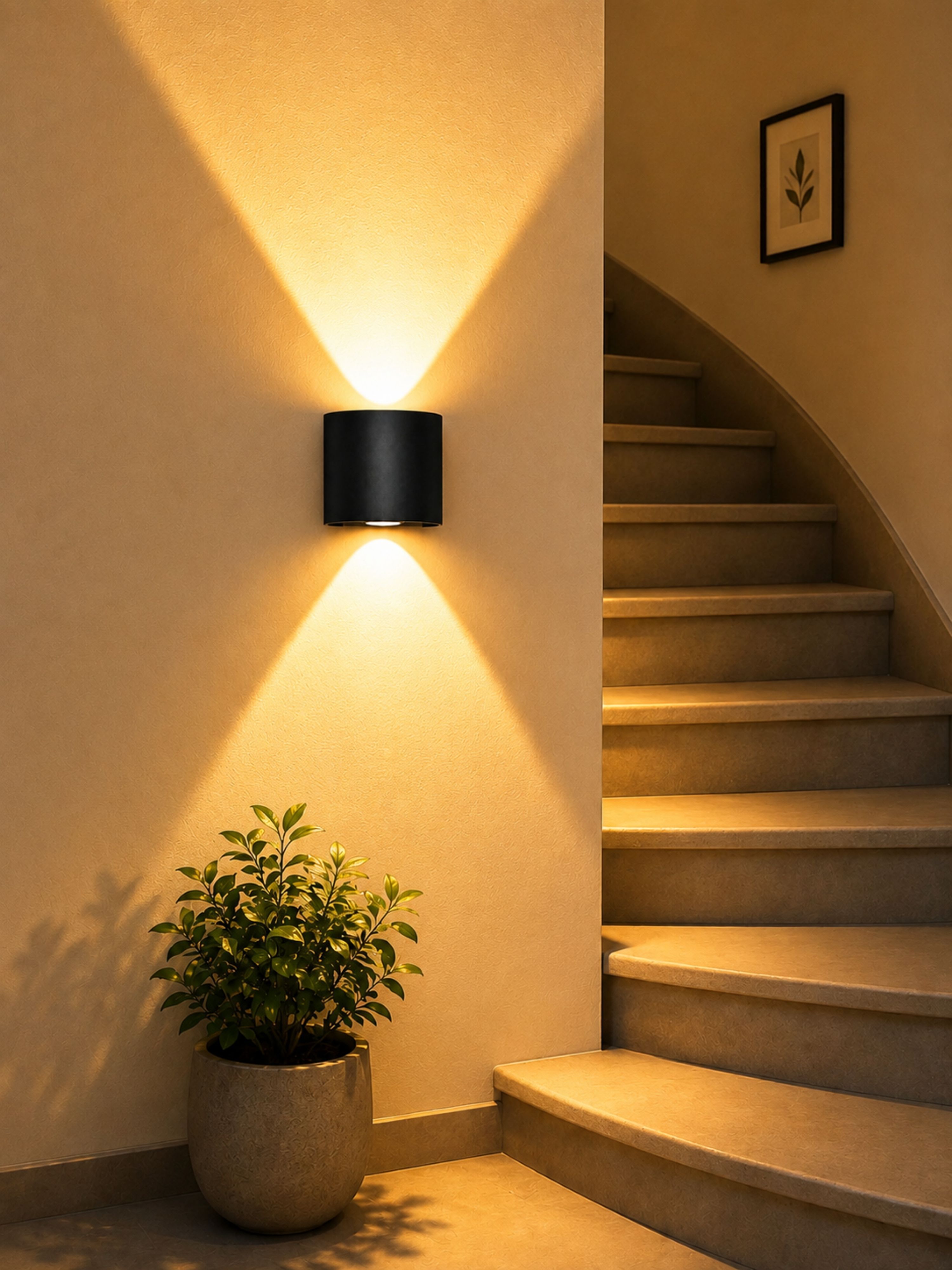 LED Wall Lamp, Up and Down Wall Light, Step Light, Waterproof, Interior Exterior Wall Light, Warm White Post Light Outdoor Lamp-image-25