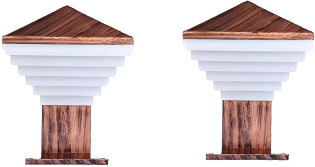 reezo Copper Antique Outdoor Modern Home Waterproof Gate Light/Pillar Light for Main Gate (Bulb Not Included)(Pack of 2) Gate Light Outdoor Lamp-image-13