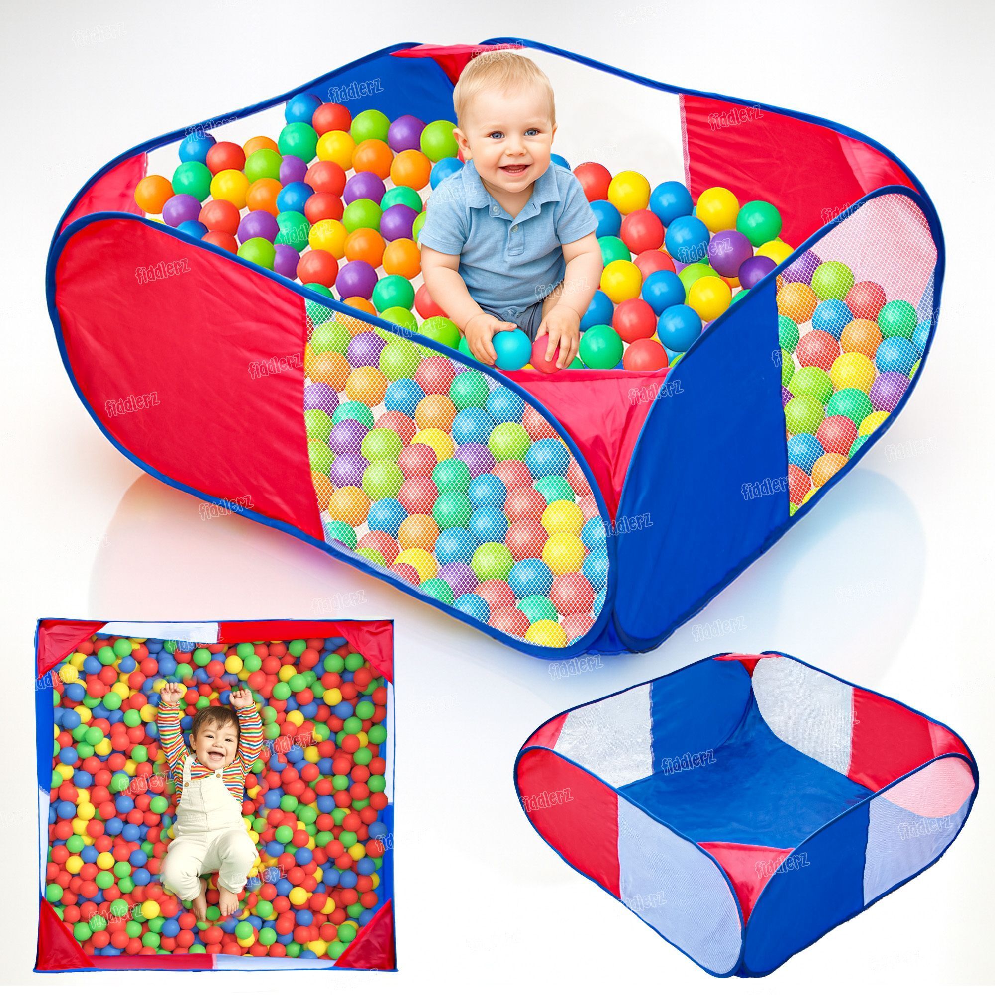 fiddlerz Ball Pool for Kids Ball Pit Foldable Ball Pool Tent Ball Tub Play Pool-picture-21