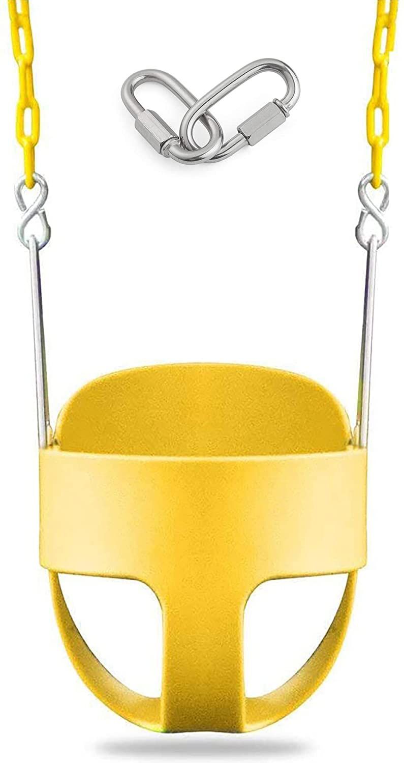 Heavy Duty Plastic Baby Bucket Swing Seat with Chain & Hook Toddler Garden Swing-image-48
