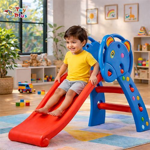 Kids Play Slide for Home with Stable Base & Smooth Surface-image-24