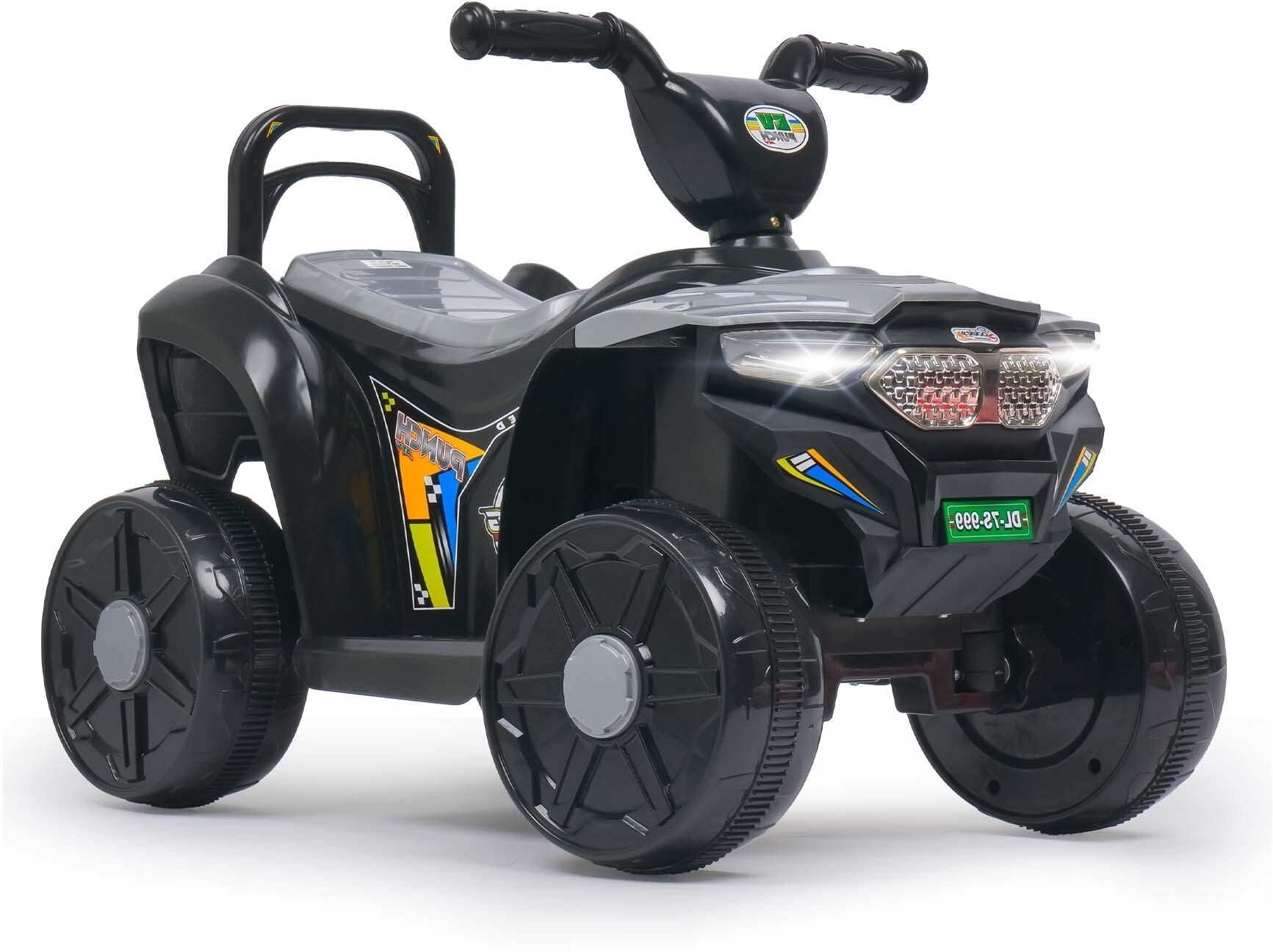 Foot Accelerator Kids Ride on Car with Music & Lights Rechargeable Car Battery Operated Ride On-image-46