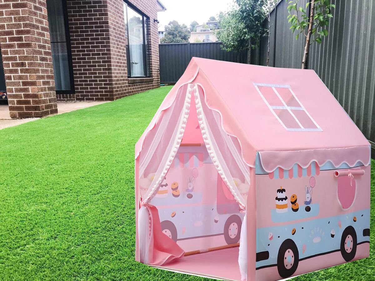sukan tex Pink color cake shop Truck Theme Kids' Play Tent House-picture-38