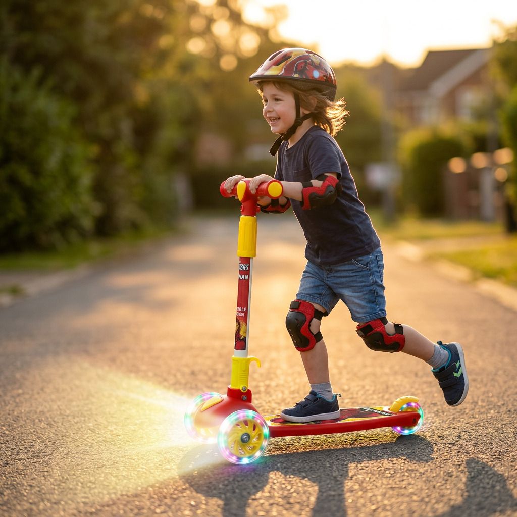 avengers Heroglide Ironman Ride-On Scooter for Kids - Smooth Glide-picture-27