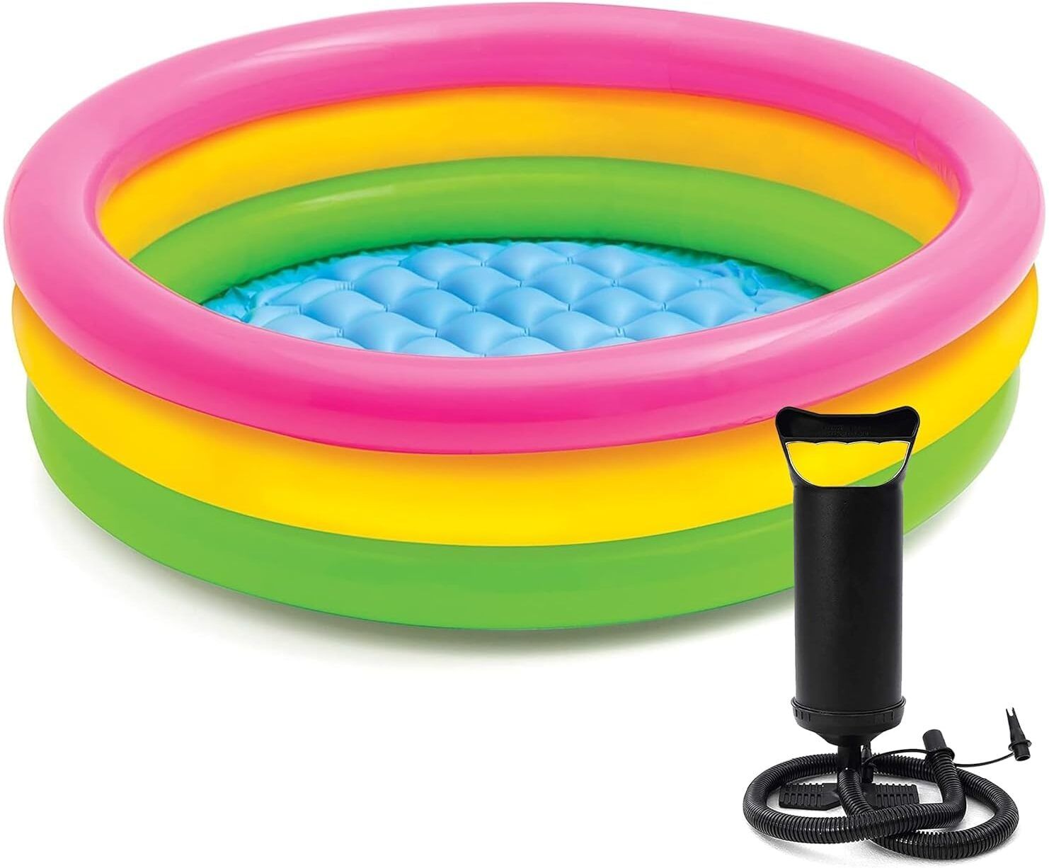 3 FT Round Bath tub for Baby with Air Pump Inflatable Swimming Pool-image-35