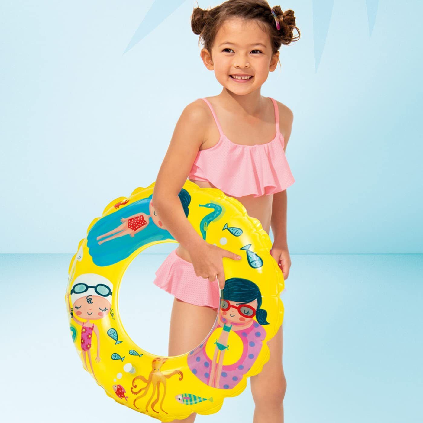 Swimming Ring for Kids Swimming Learning Printed cartoon swim rings for kids-image-20