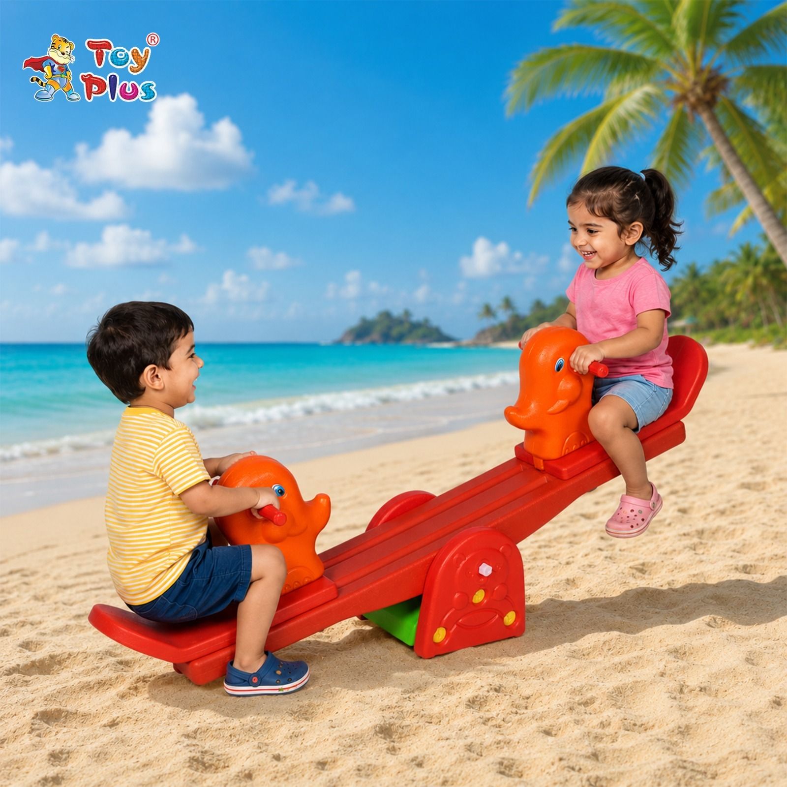 toy plus Plastic Seesaw for Kids | Non-Toxic Material | Strong & Sturdy Design-picture-4