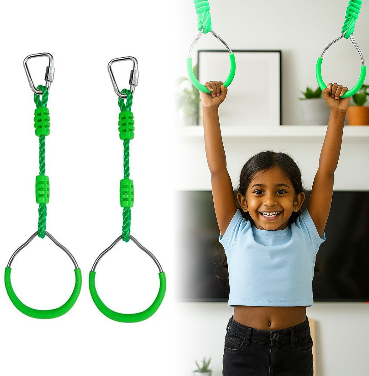 Gymnastic Rings Set of 2 with Delta Quick Links – Indoor Outdoor Fitness-image-10