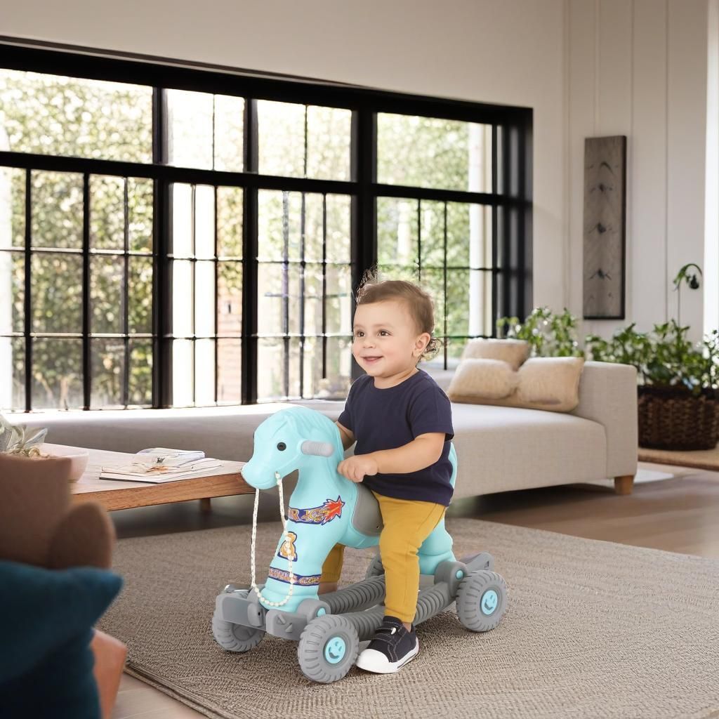 toyprofessor Baby Horse Rider and Rocker Boy Girl Unisex Playtime Fun for Kids 1-3 Years-picture-24