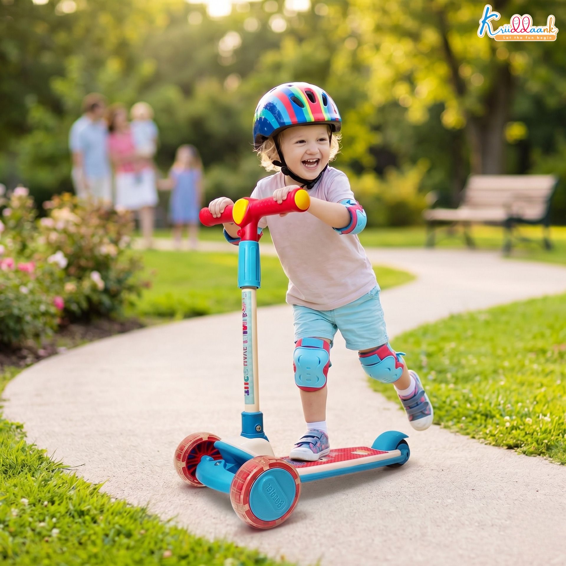 Peppa Pig 3-Wheel with LED Light, 3-Level Adjustable Height & Easy Fold Design-image-39
